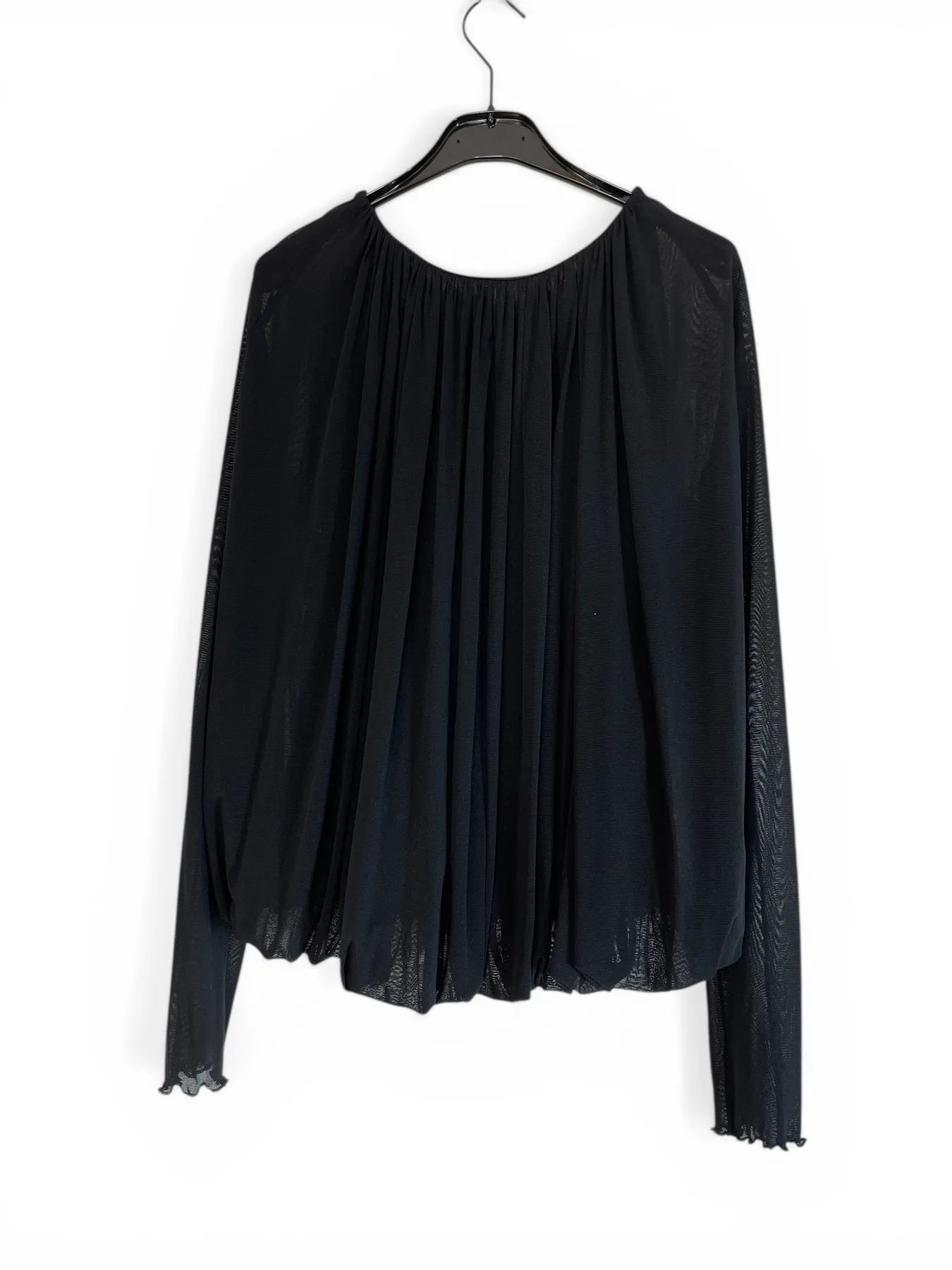 ULI SCHNEIDER 1031241 MESH-JERSEY BLUSENSHIRT BLACK