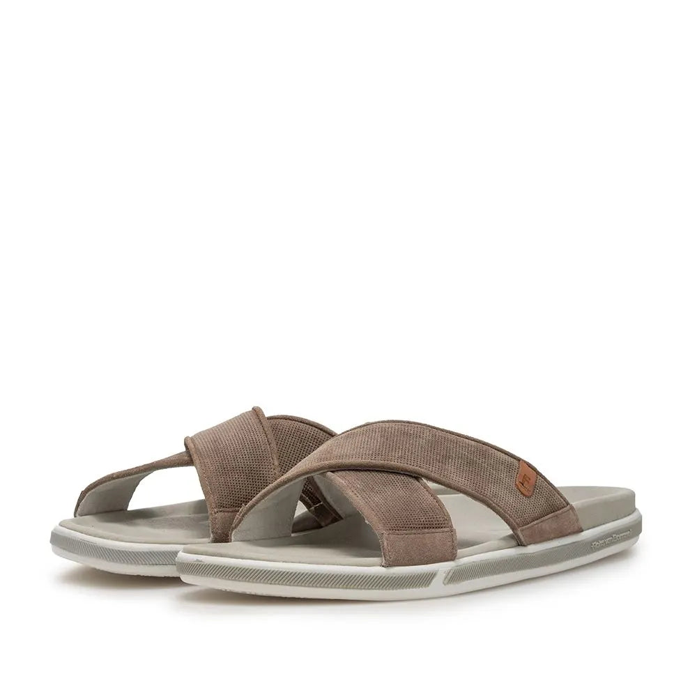 VAN BOMMEL SFM-90013-34-01 De Slipper 01.11 Sandalette Pantolette taupe