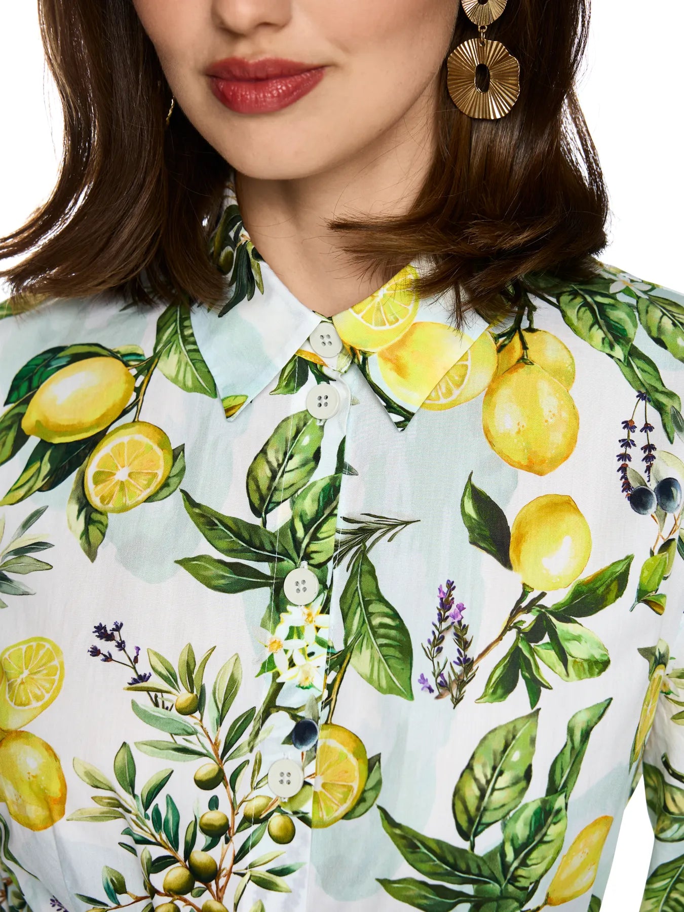 MARC CAIN
AA 21.10 W02 Kleid mit Zitronen Print