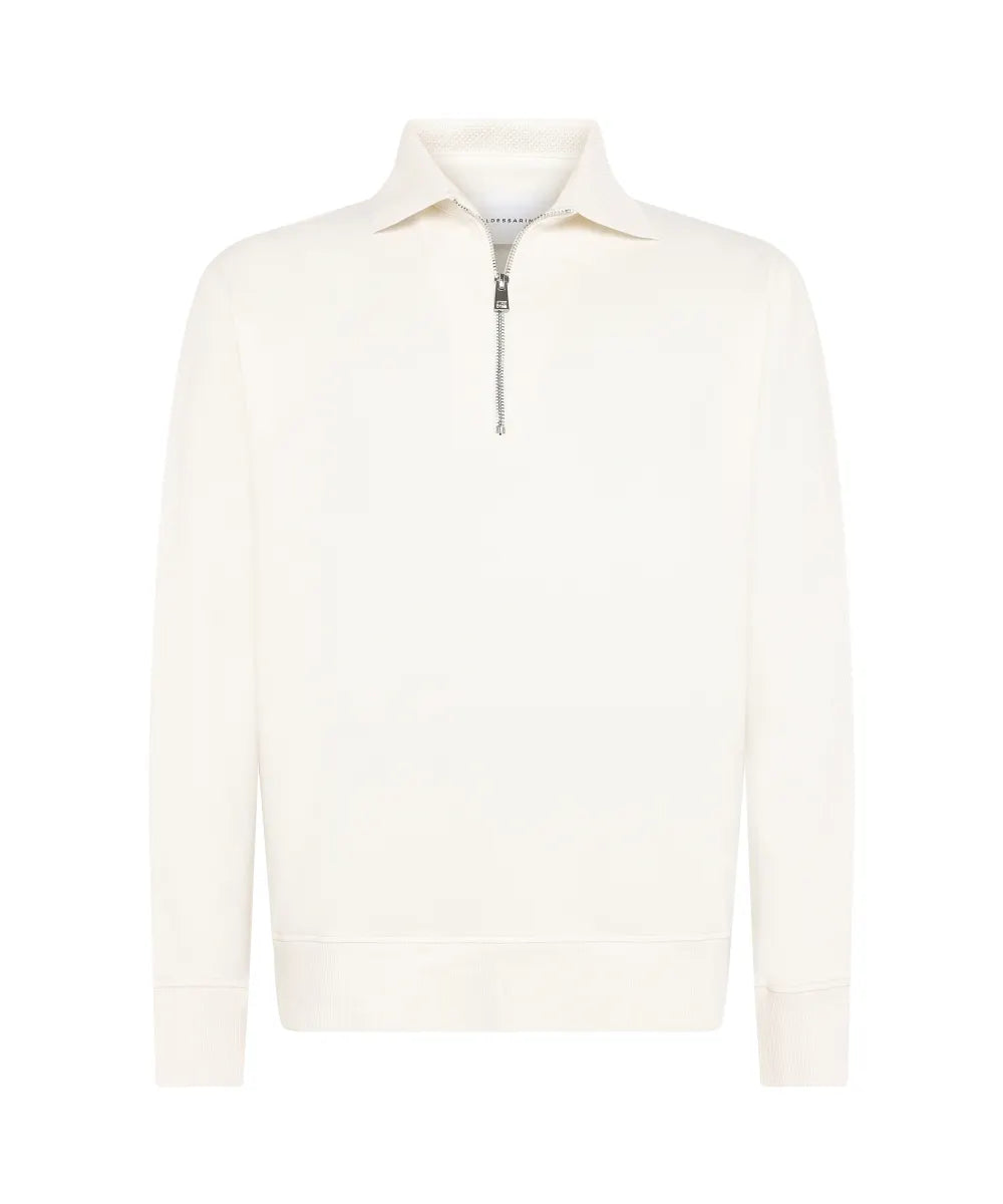 Baldessarini B4 10083.5340 BLD-Payo Zip Polo-Shirt ecru