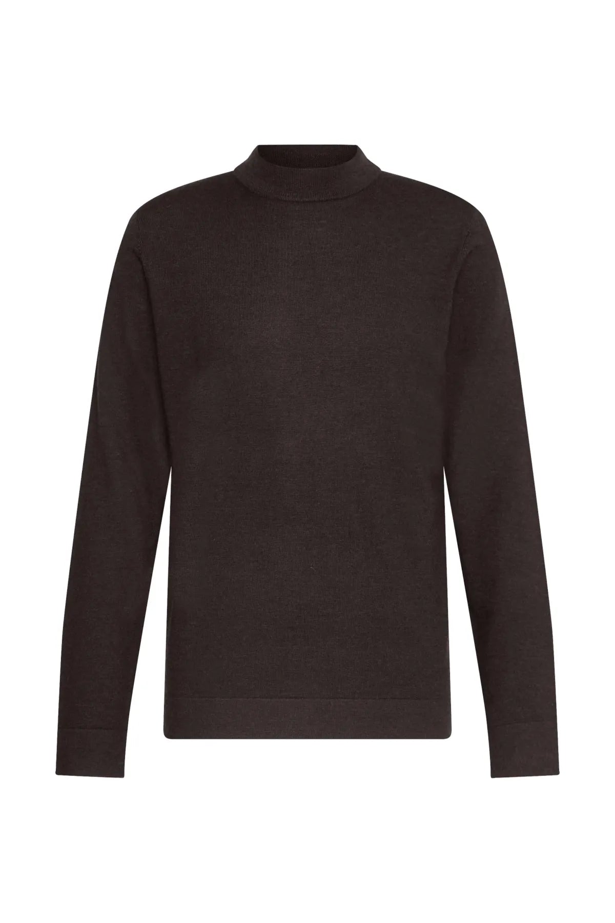 DRYKORN 420002 ARWON Stehkragen-Pullover Feinstrick Schoko Braun 1116