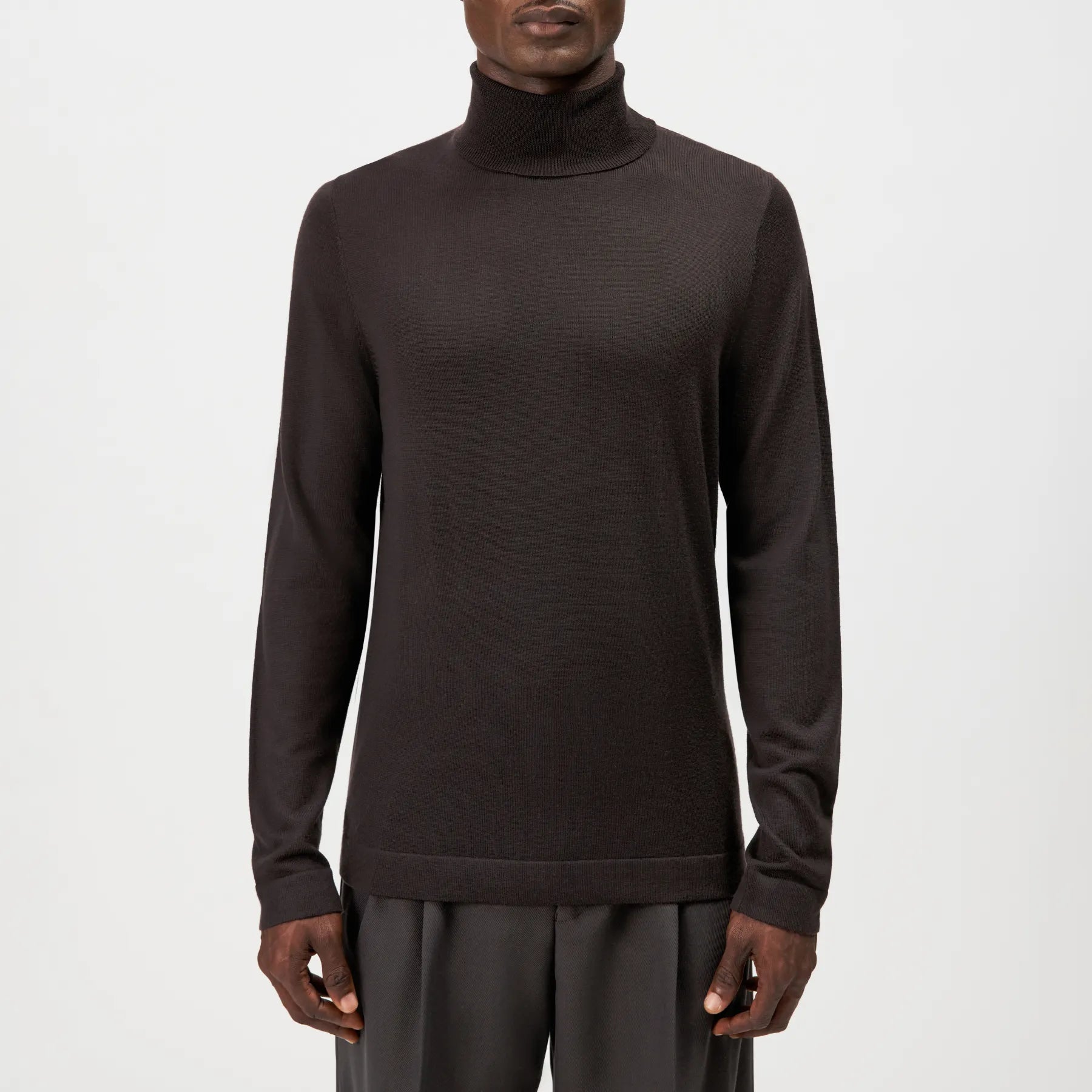 DRYKORN 420002 JOEY Rollkragenpullover Feinstrick schoko braun 1116