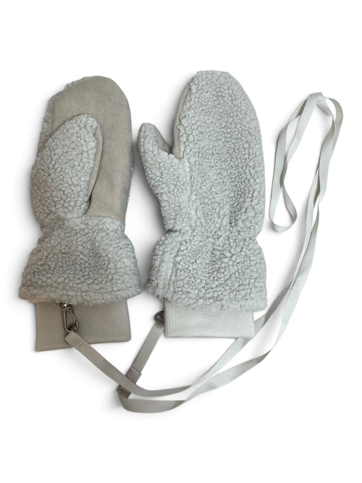 PARAJUMPERS GL40 ILOVA Handschuhe aus Curly Fleece Chalk White