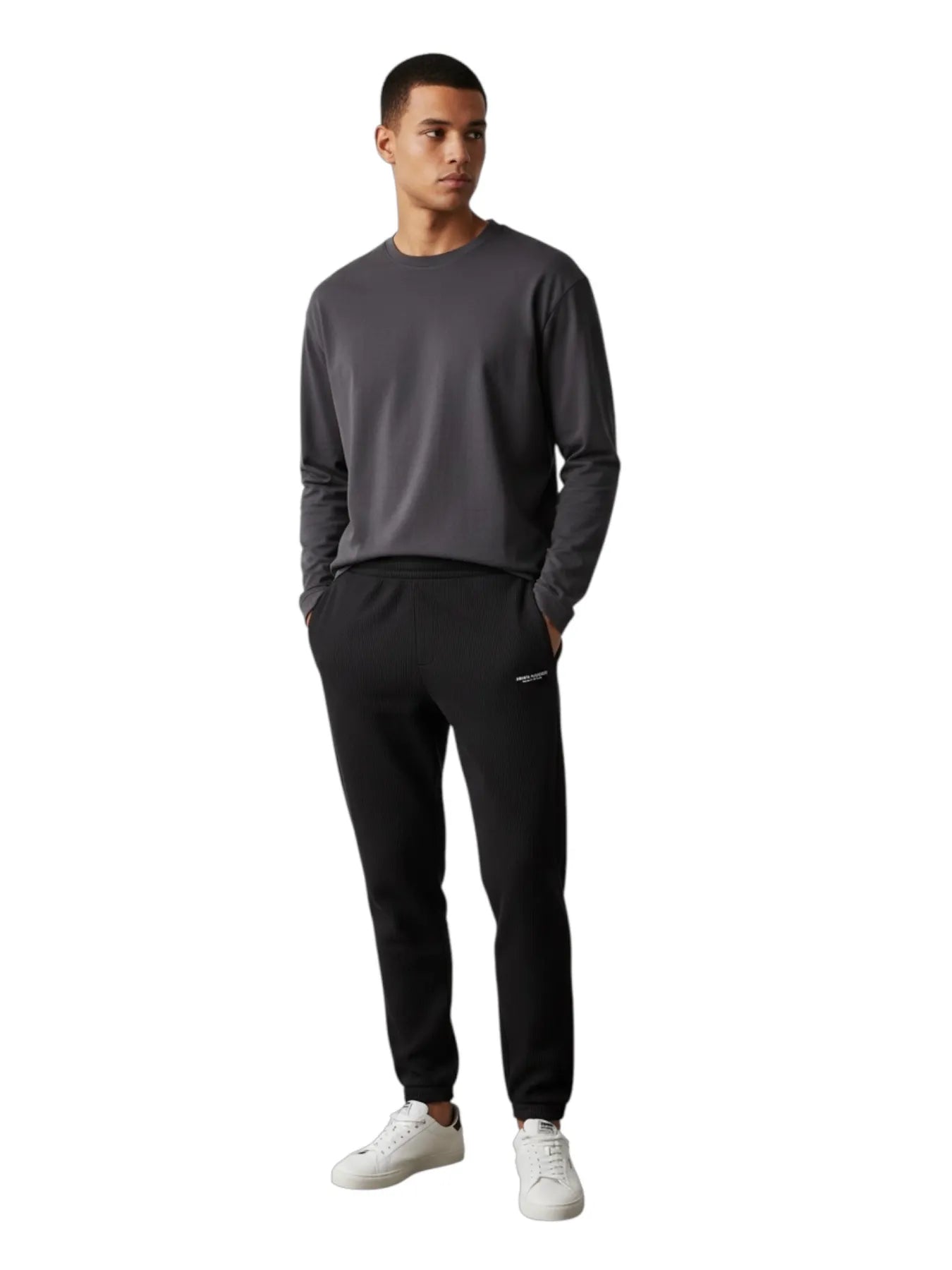 ARMANI XM003426 AF28569 Gerippte Jogginghose Marine UB101 DEEP NAVY