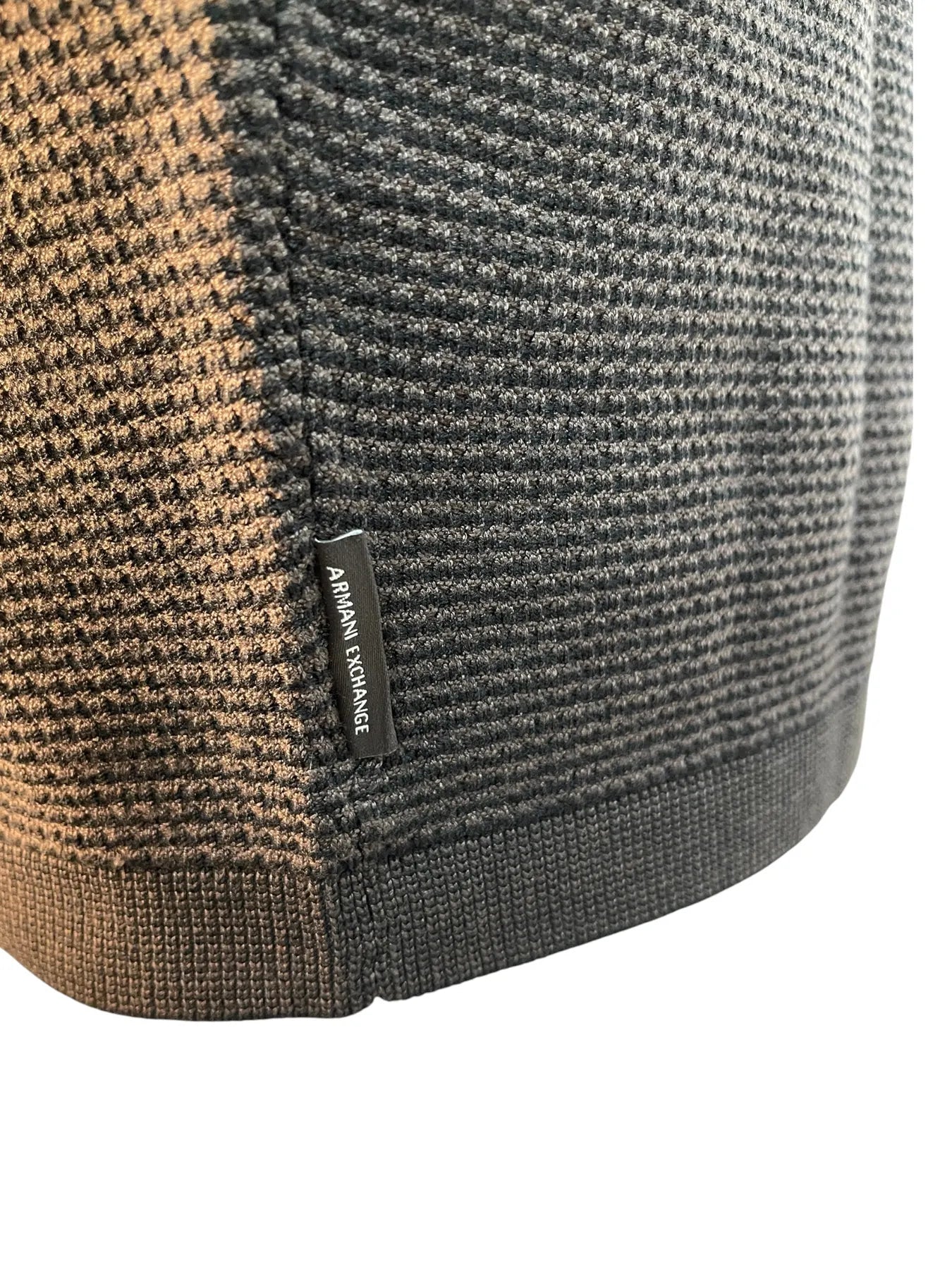 ARMANI XM003012 AF26379 Herren Pullover Rundhals Braun F8277