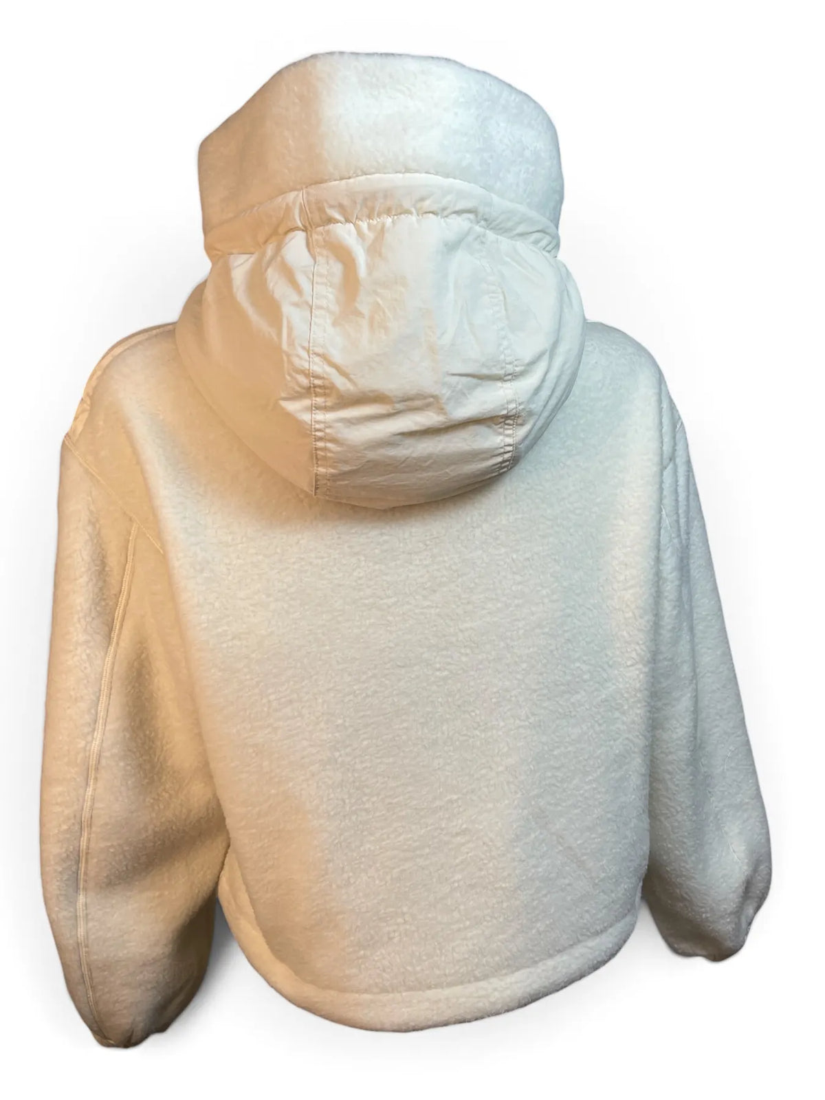 PARAJUMPERS QS41 KISHA Zip Teddyfell-Jacke Kapuze WARM IVORY