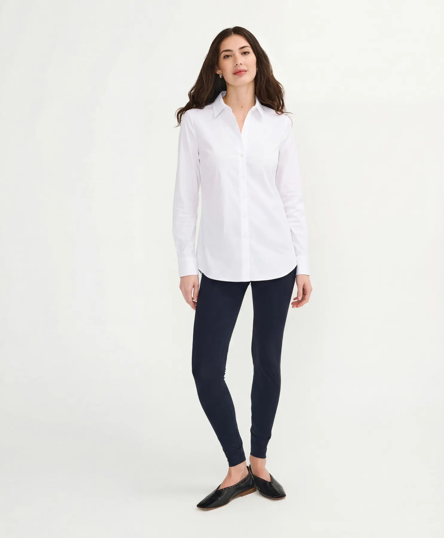 JAPAN TKY MIYA Bluse Travelqualität Stretch Weiß