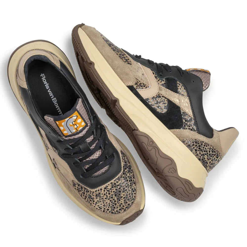 VAN BOMMEL SFW-10154-34-01 Holli 01.00 Sneaker Suede Leder Taupe