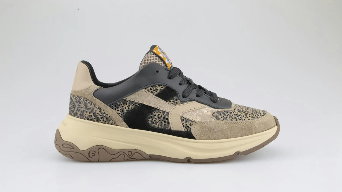 VAN BOMMEL SFW-10154-34-01 Holli 01.00 Sneaker Suede Leder Taupe