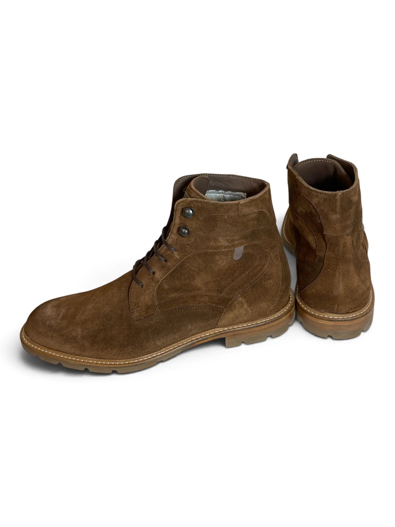 VAN BOMMEL SFM-80036-23-02 De Braver 02.10 Suede Leder Stiefel Cognac