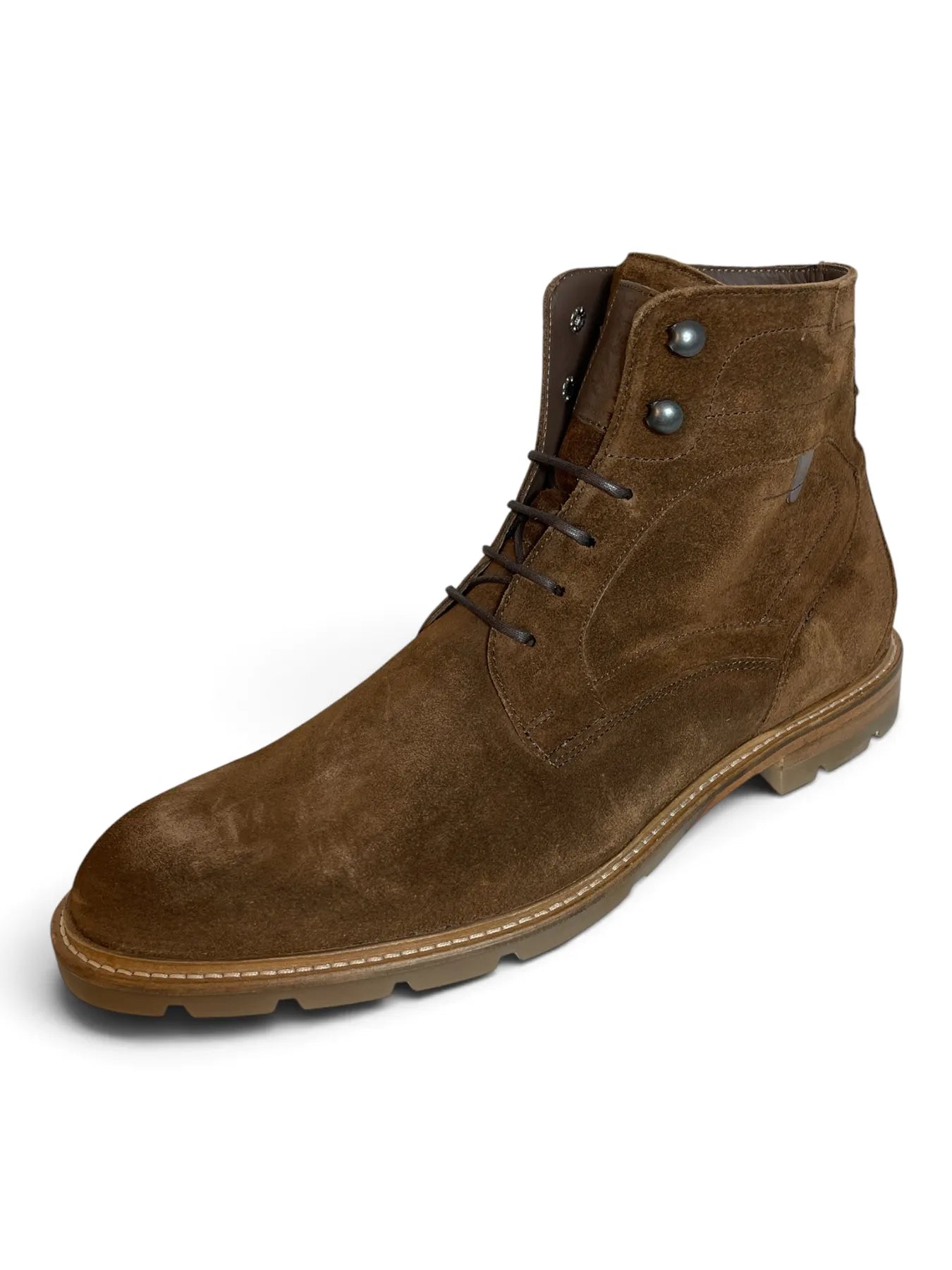 VAN BOMMEL SFM-80036-23-02 De Braver 02.10 Suede Leder Stiefel Cognac