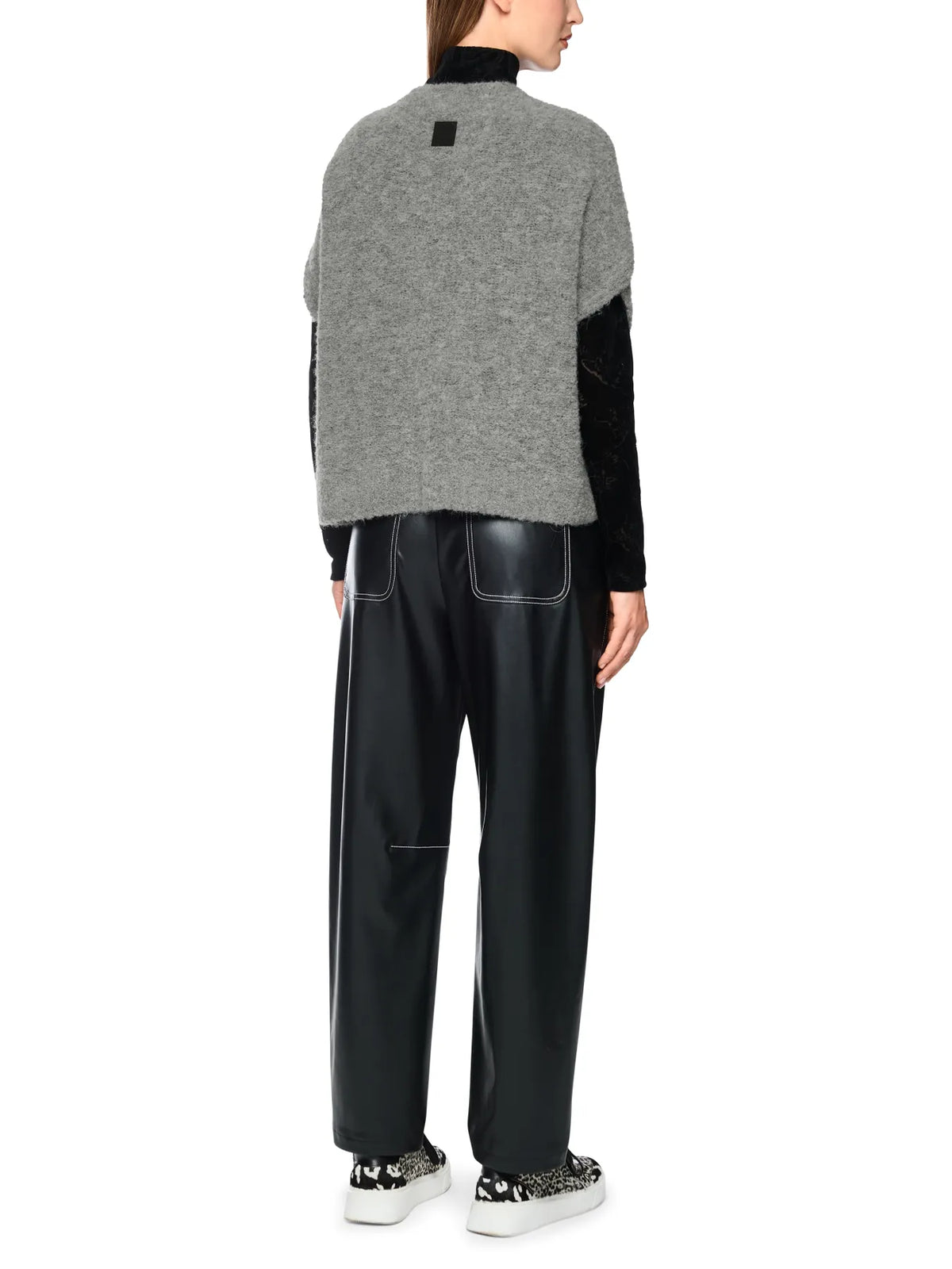 MARC CAIN BS 37.04 M21 Strickweste Knitted in Germany Grau