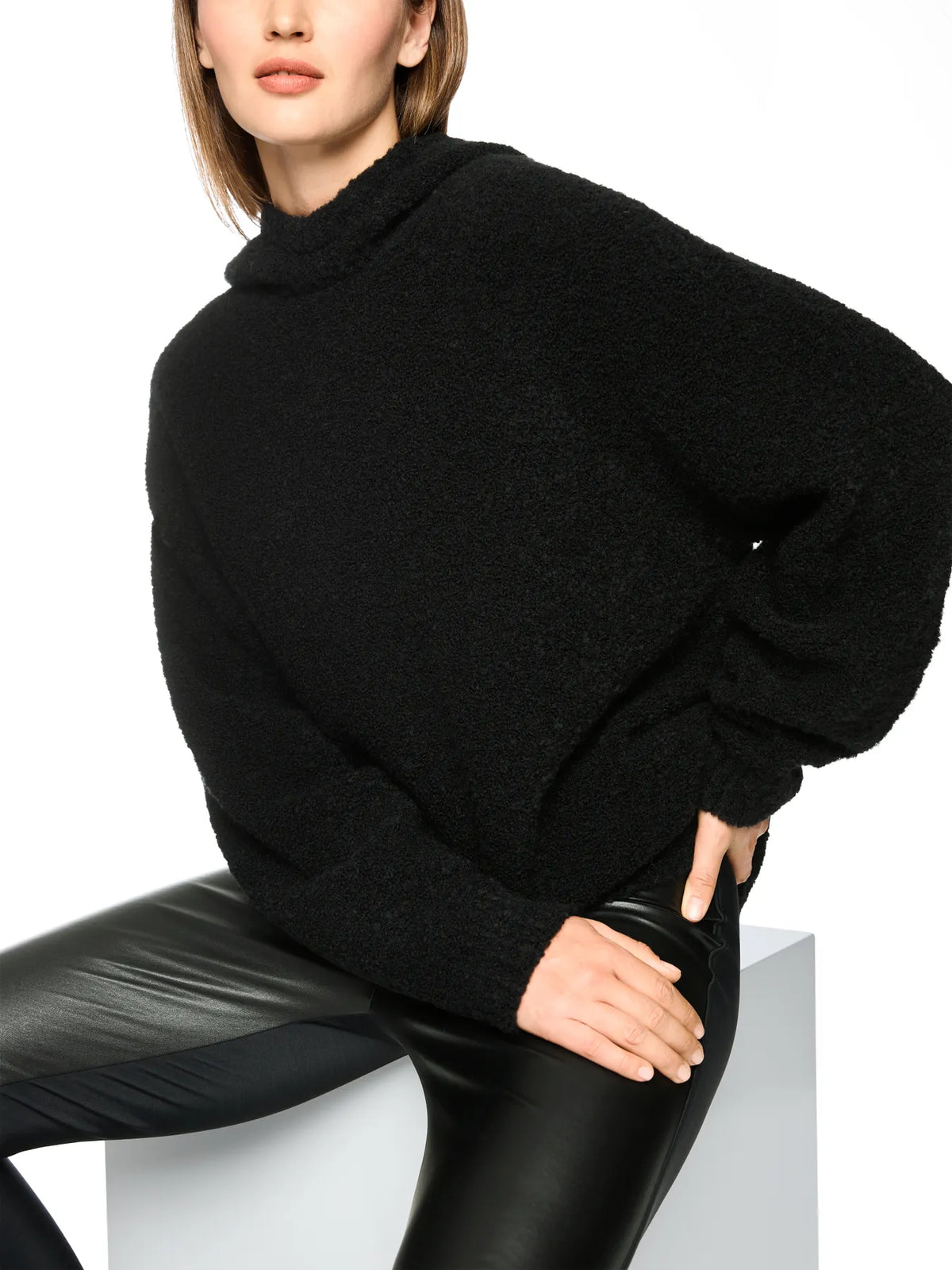 MARC BS 41.39 M21 CAIN Strick Hoodie Knitted in Germany black new