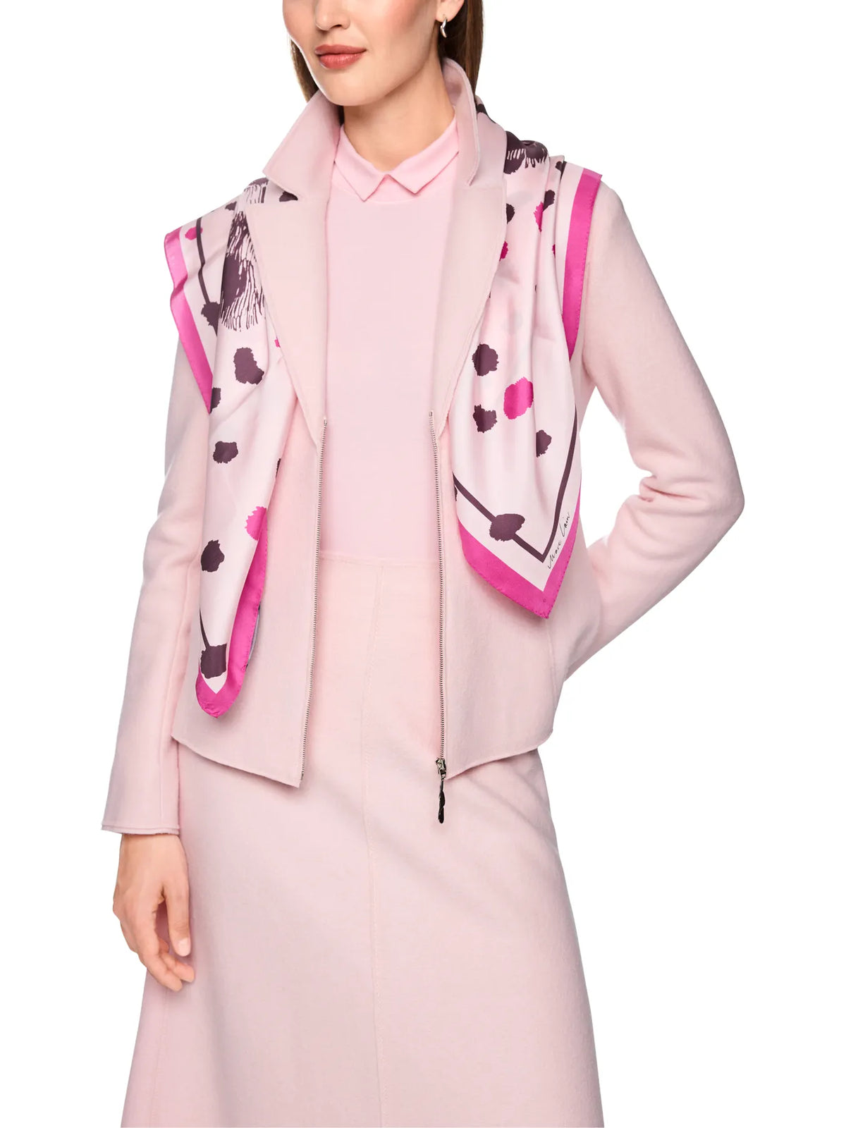 MARC CAIN BC 34.38 J30 Taillierter Blazer Knitted in Germany Rosa chalk pink