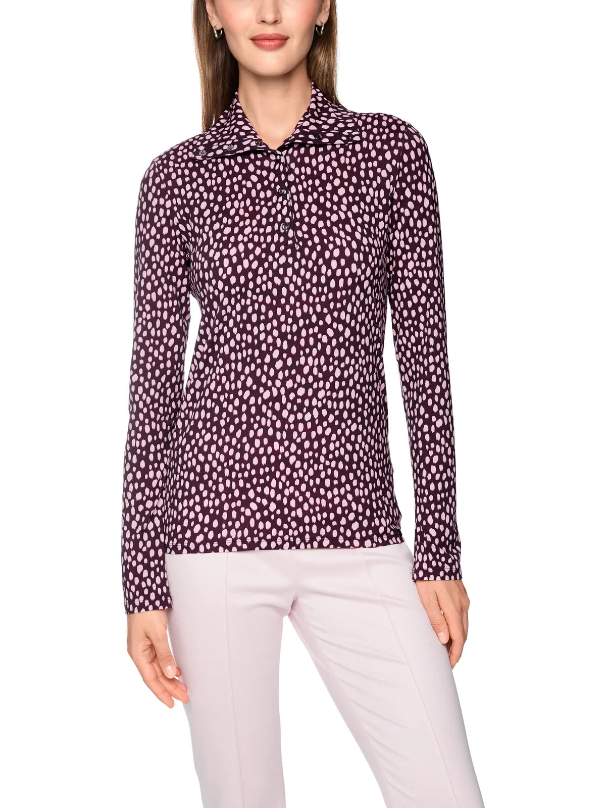 MARC CAIN
BC 48.76 J26 Langarmshirt im Punkte-Print winetasting