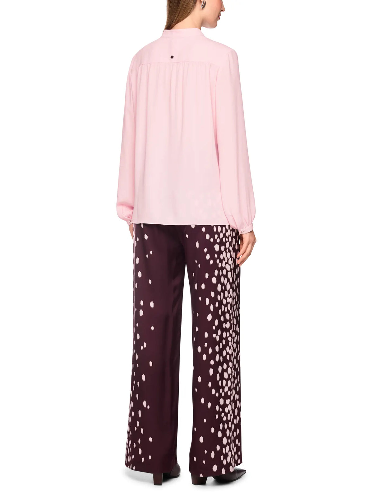 MARC CAIN BC 51.25 W90 Fließende Bluse mit Schmuckknopf rosa chalk pink
