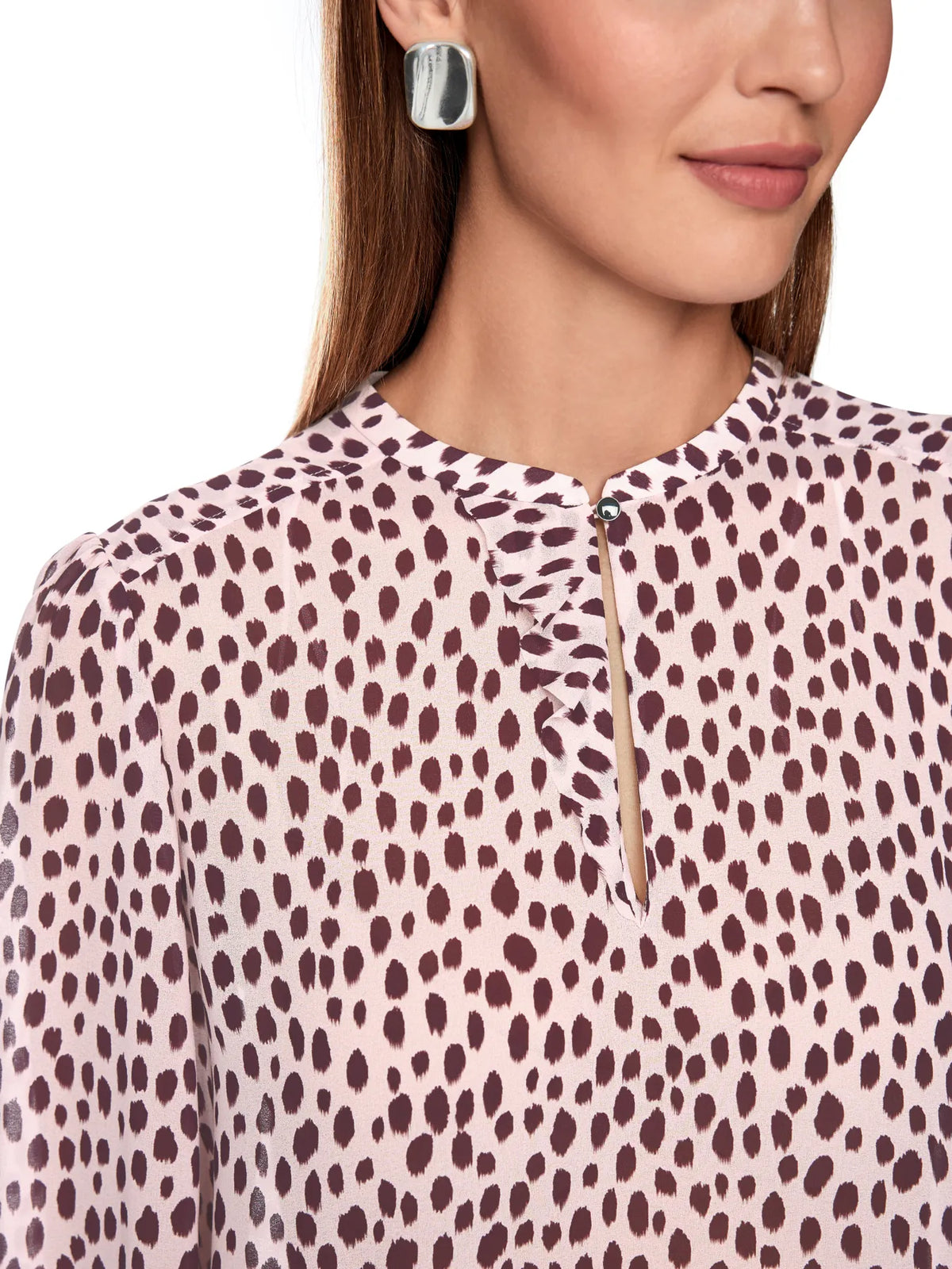 MARC CAIN
BC 51.36 W86 Bluse mit Punkte-Print rosa chalk pink