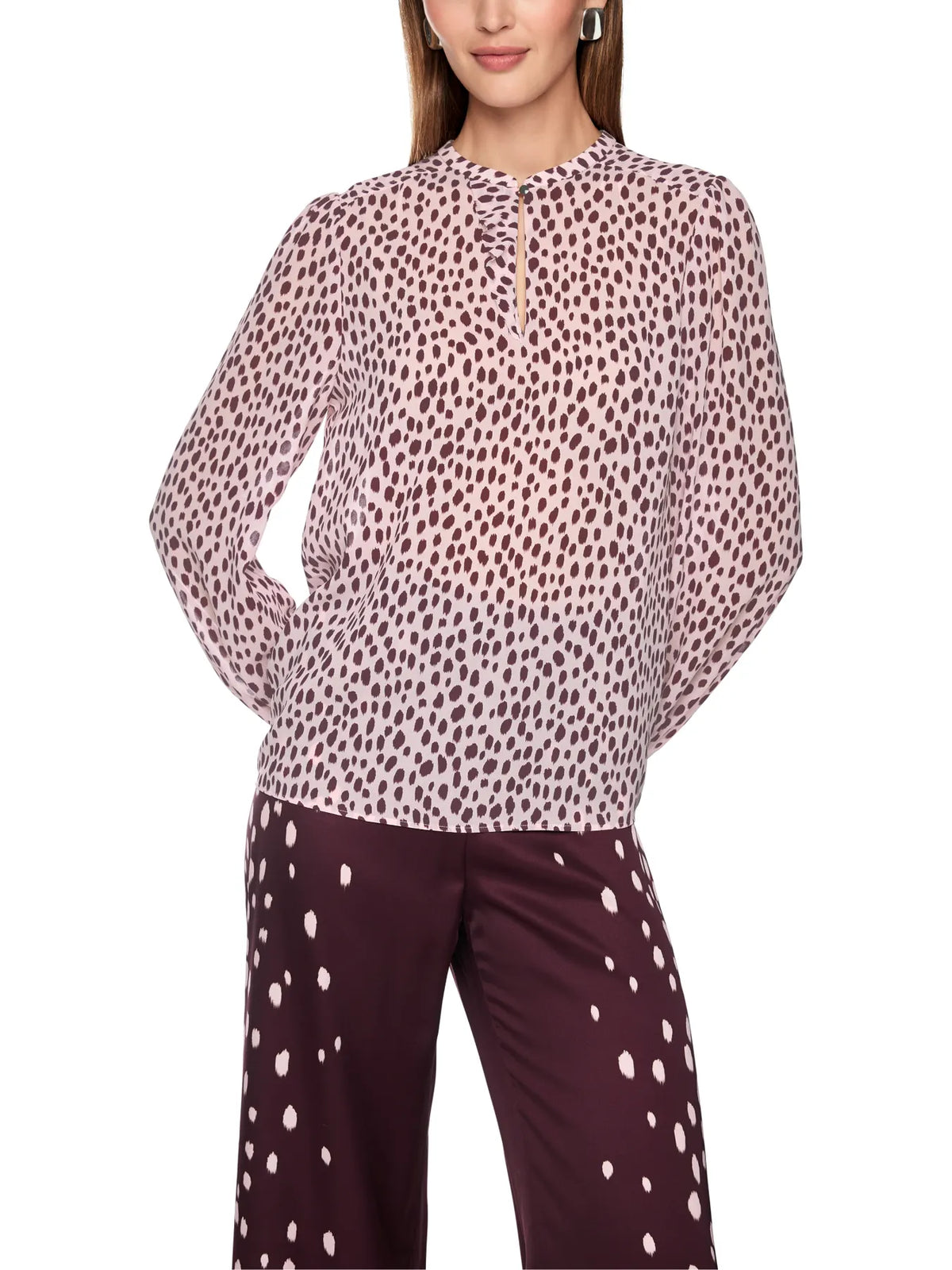 MARC CAIN
BC 51.36 W86 Bluse mit Punkte-Print rosa chalk pink