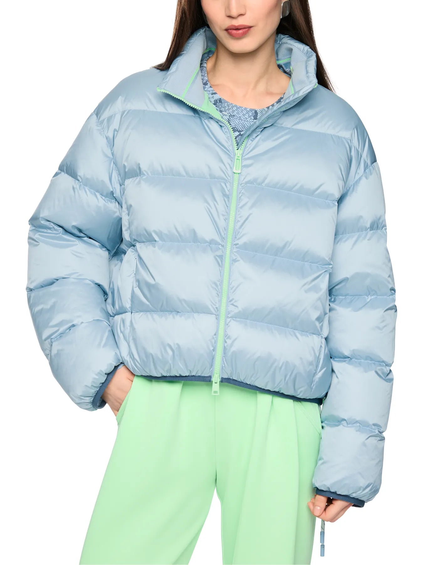 MARC CAIN
BS 12.04 W64 Wattierte Steppjacke hellblau niagara mist