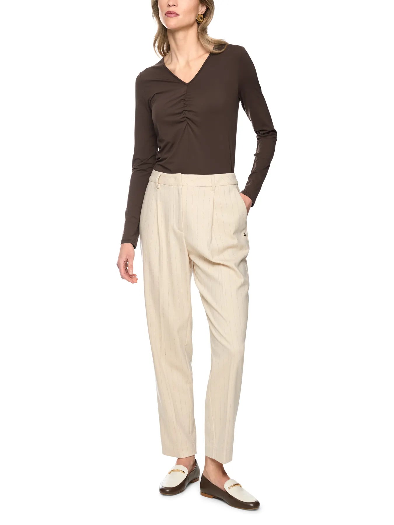 MARC CAIN
BC 48.48 J17 Raffiniertes Stretch-Longsleeve seal brown