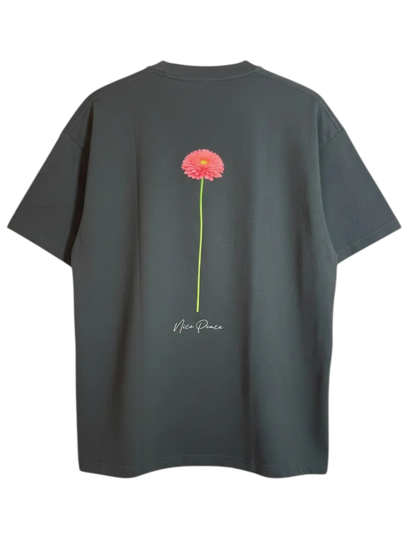 NICE.PEACE NP-718 T-Shirt Print auf der Rückseite Black