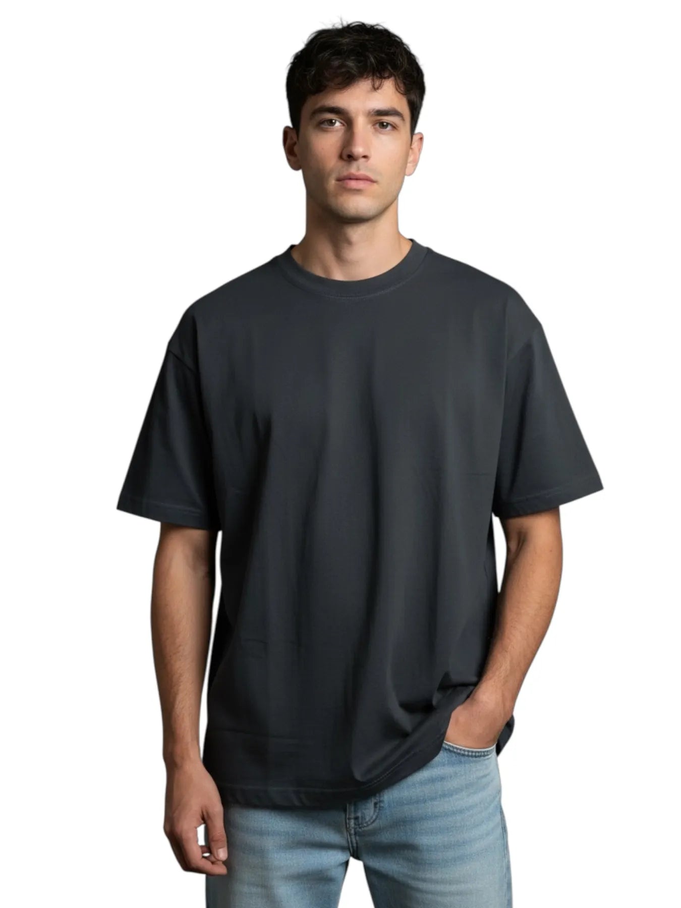 NICE.PEACE NP-718 T-Shirt Print auf der Rückseite Black