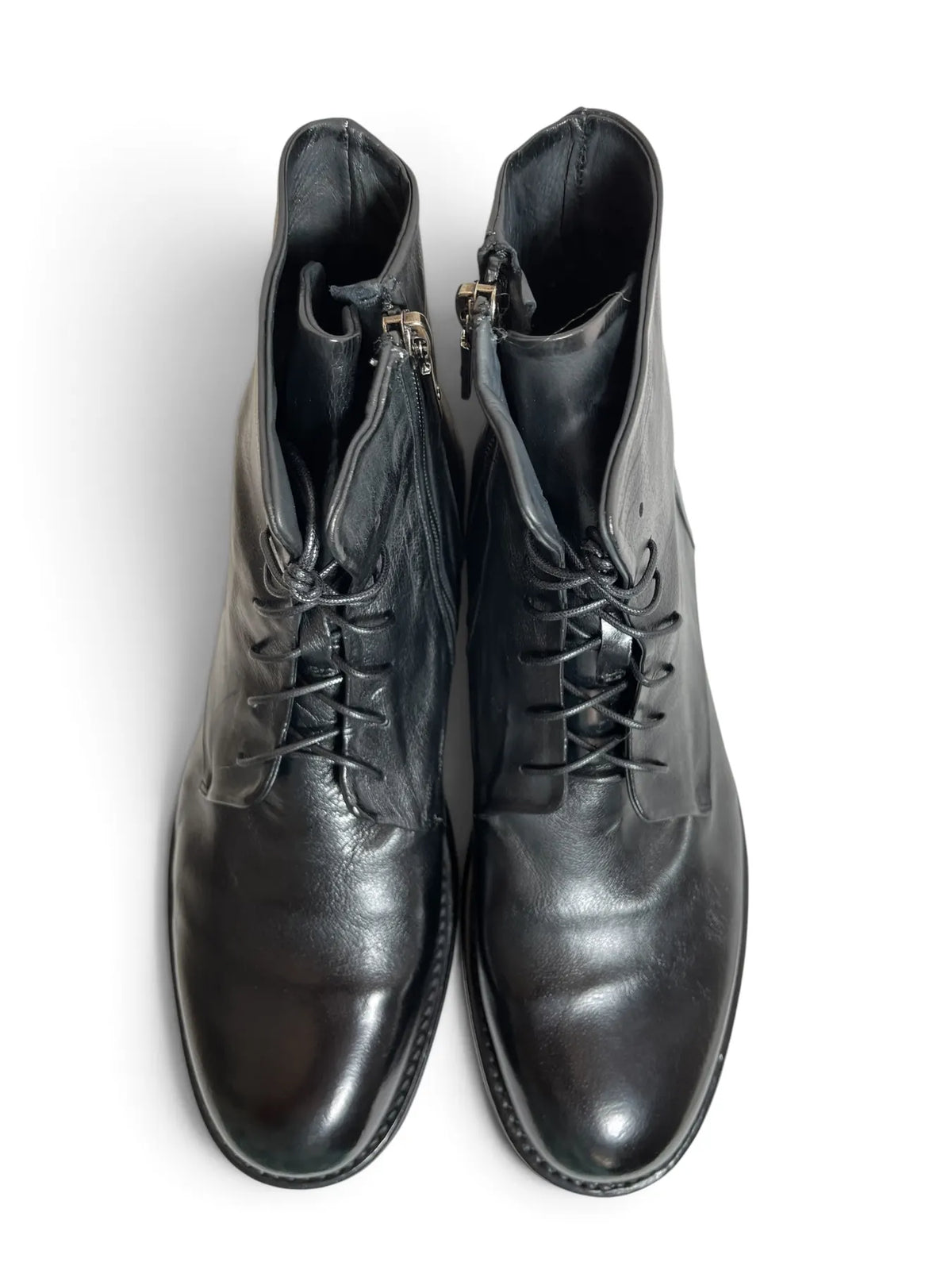 LEMARGO DF13Z RANCH RIGEL Leder Stiefelette Reißverschluss Nero