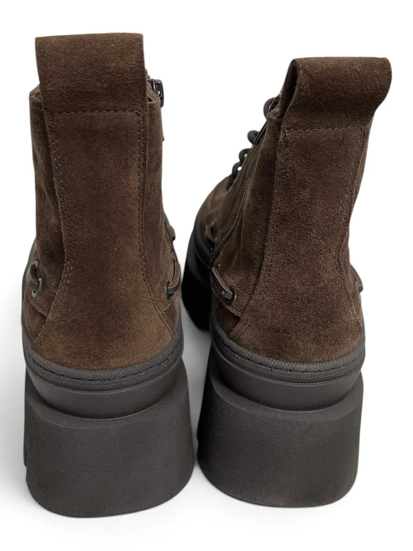 COPENHAGEN CPH697 SUEDE Hiker Boot Schnürboots Reißverschluss Chocolate