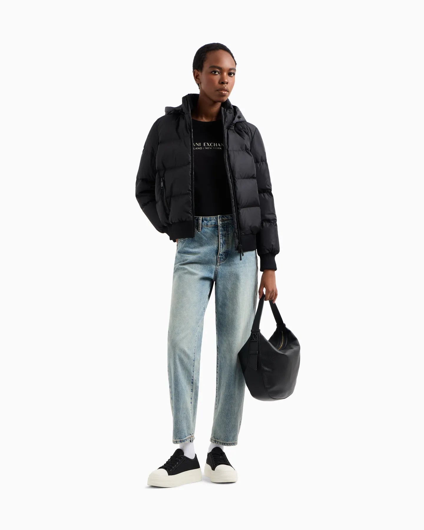 ARMANI XW000228 AF12286 Daunen Jacke Black
