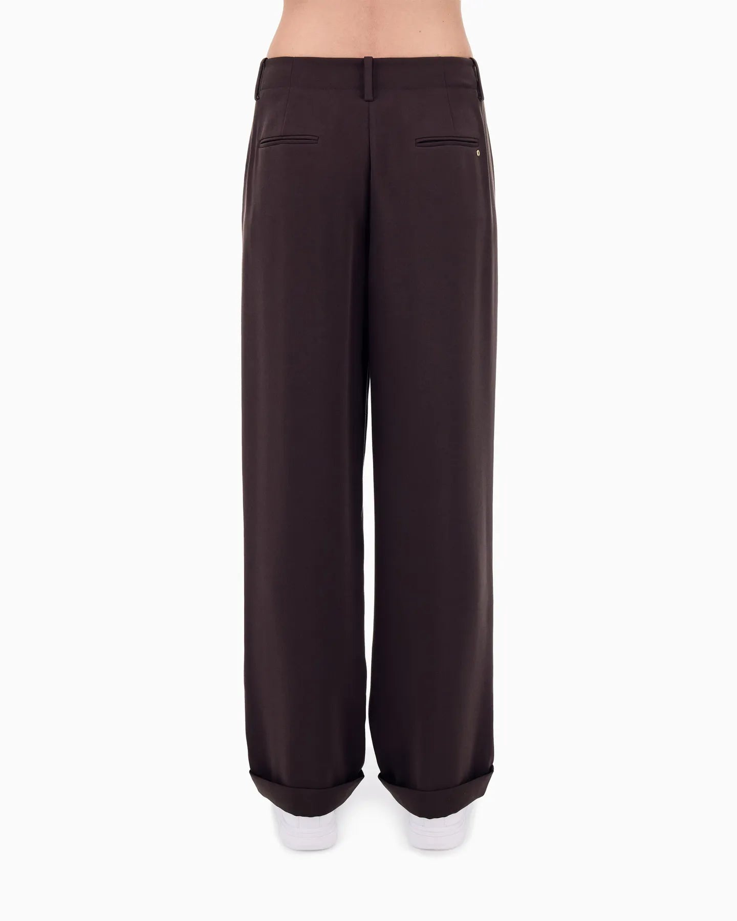 ARMANI XW002496 AF16148 Bundfaltenhose Braun