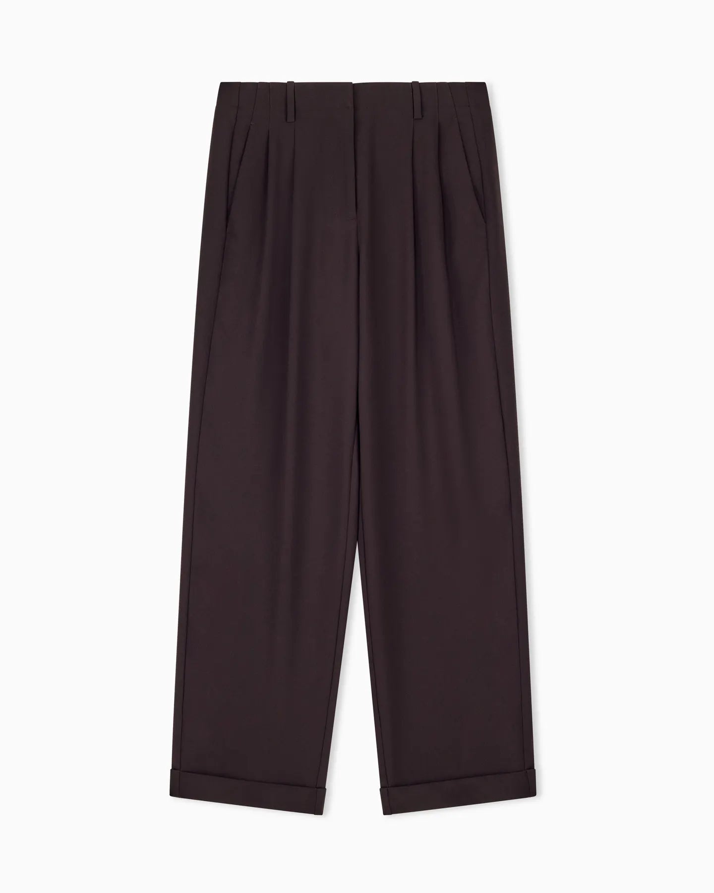 ARMANI XW002496 AF16148 Bundfaltenhose Braun