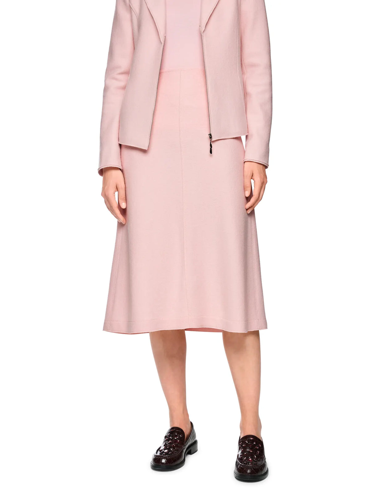 MARC CAIN BC 71.26 J30 Walkrock Knitted in Germany rose chalk pink