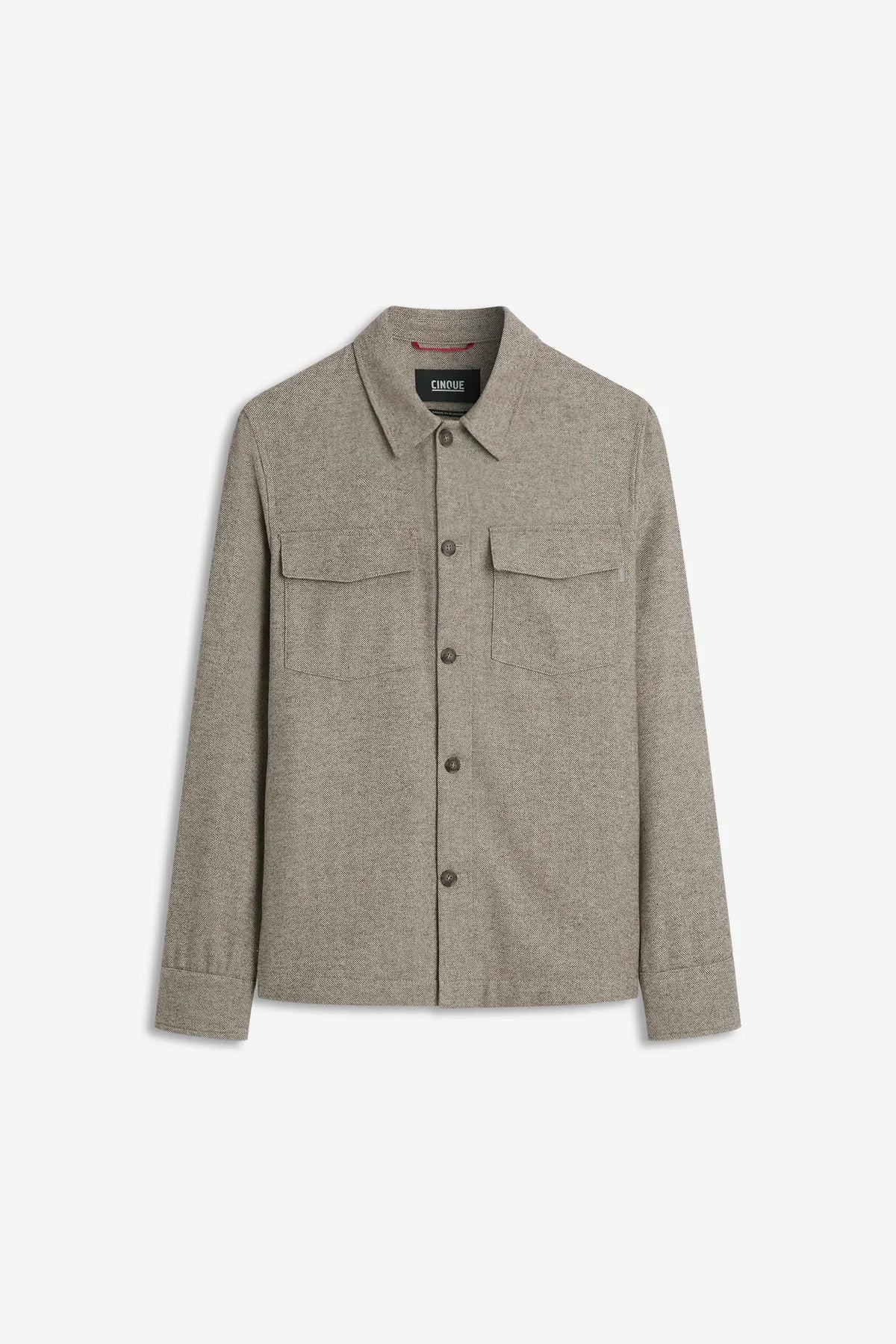 CINQUE 24119133 CIMULTI Overshirt in Lederoptik braun