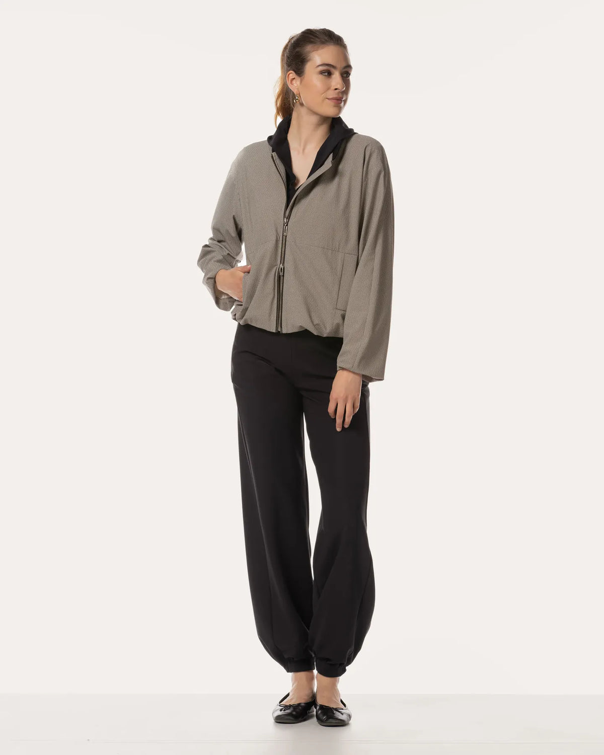 JAPAN TKY SAEKO Hose knitterfrei stretch DEEP BLACK