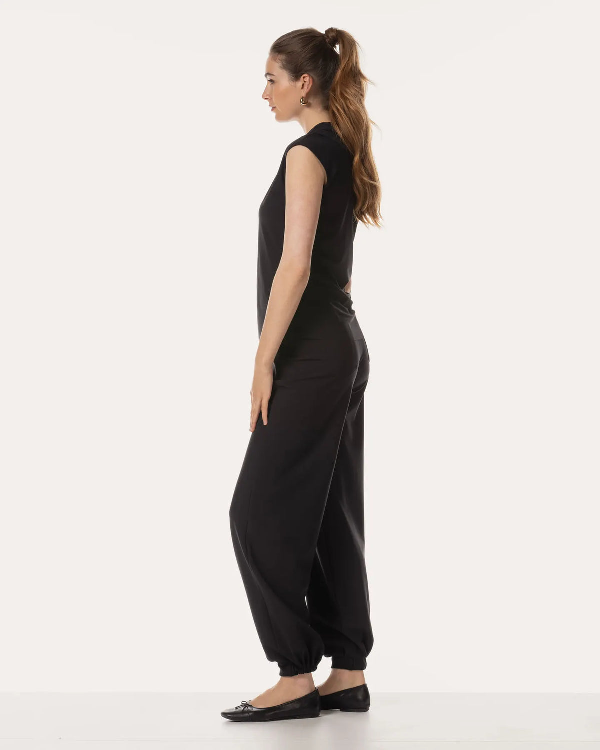 JAPAN TKY SAEKO Hose knitterfrei stretch DEEP BLACK