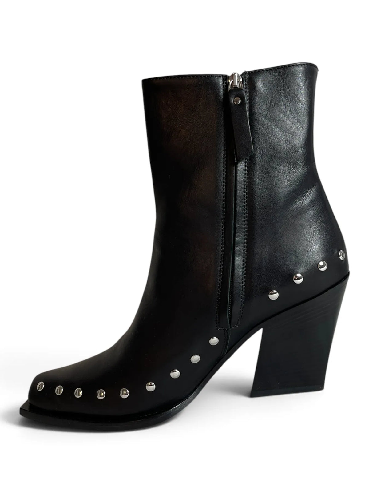 VIC MATIE 6250 XAVIER Cowboy Boots Stiefelette mit Nieten Schwarz