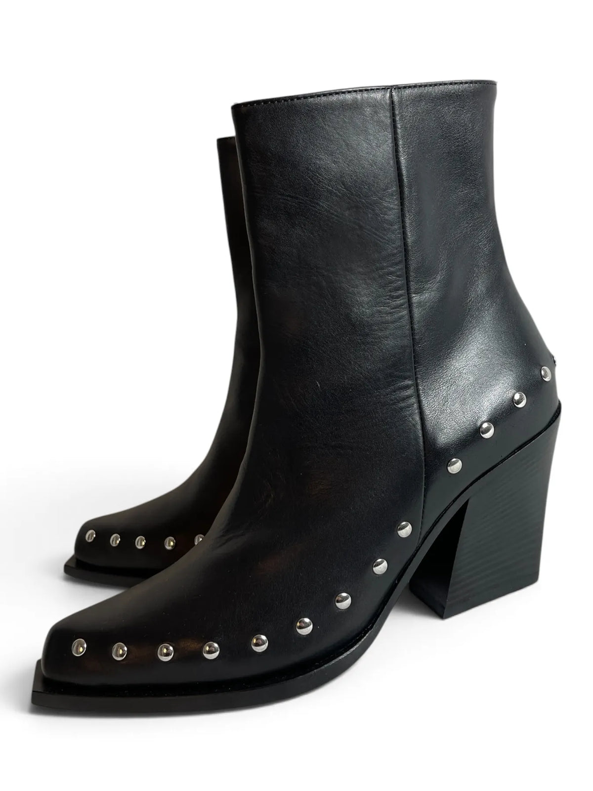 VIC MATIE 6250 XAVIER Cowboy Boots Stiefelette mit Nieten Schwarz