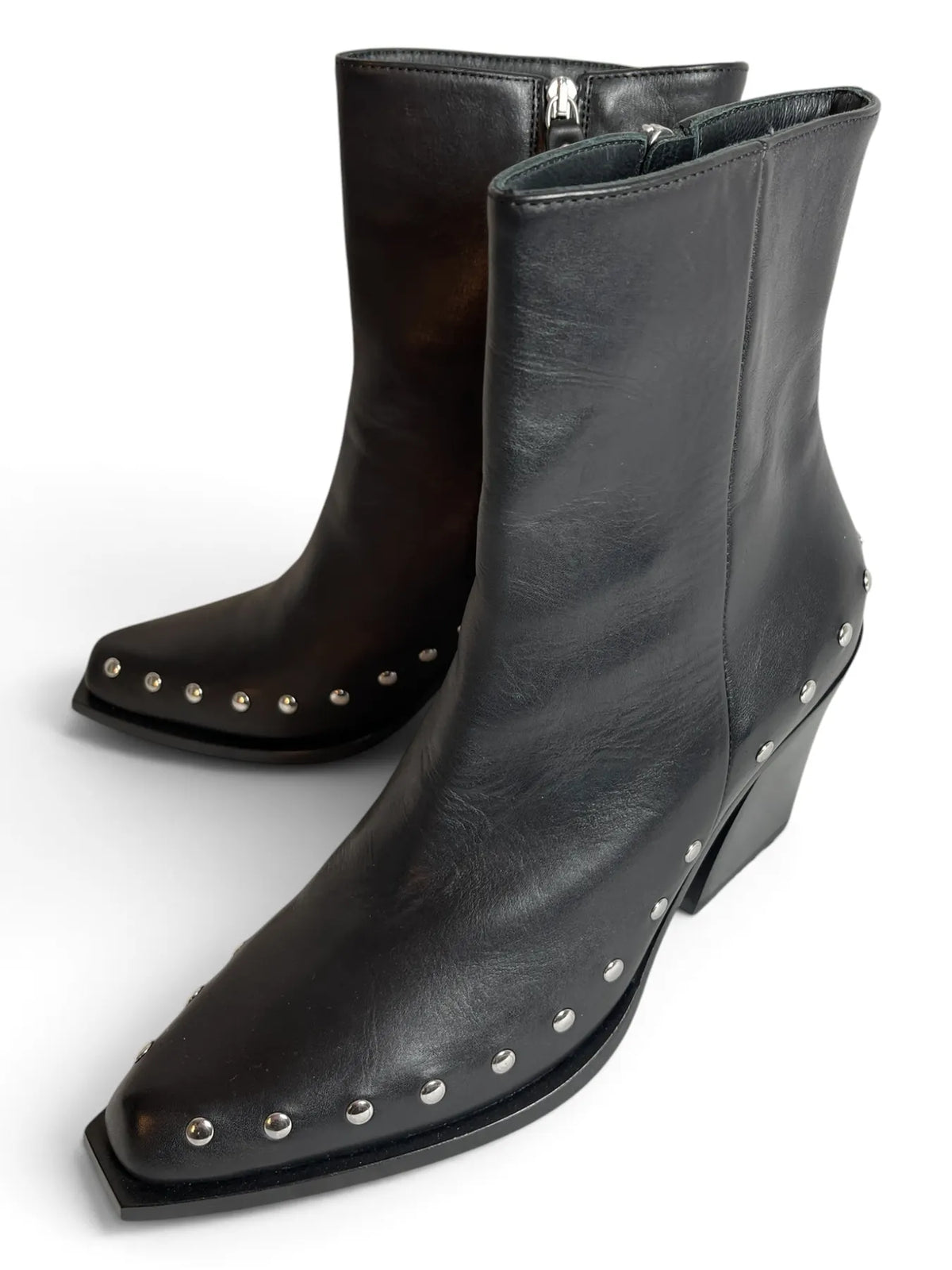 VIC MATIE 6250 XAVIER Cowboy Boots Stiefelette mit Nieten Schwarz
