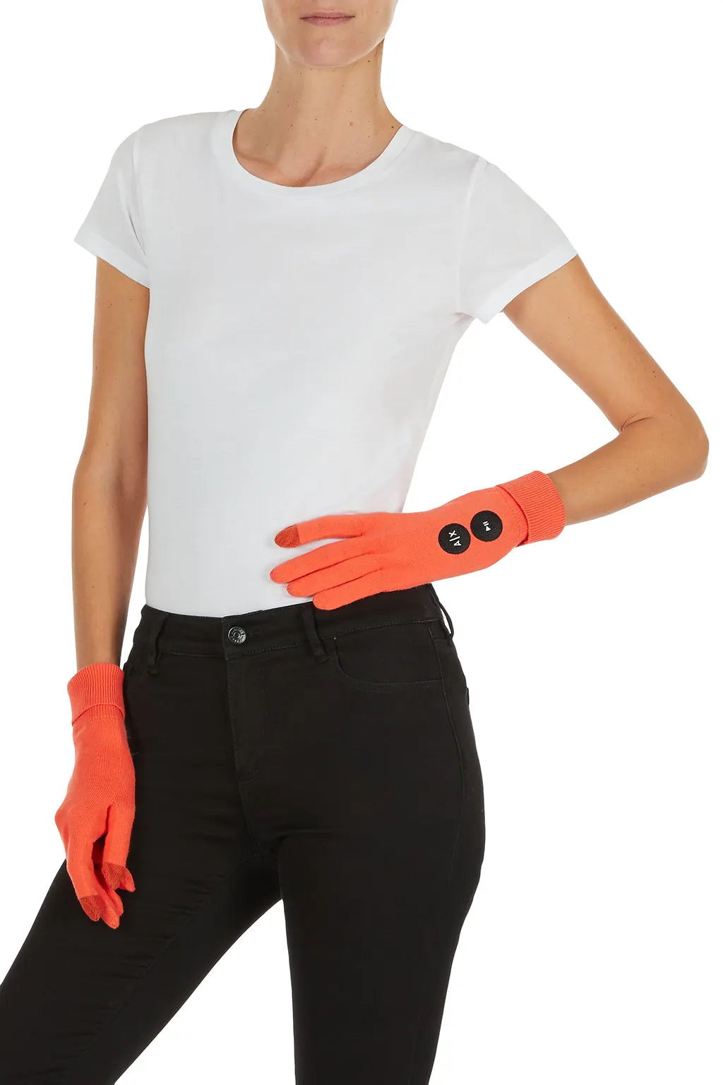 ARMANI EXCHANGE 944604 1A300 Damen Fingerhandschuh Orange 16262.