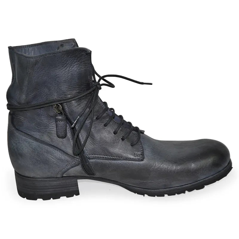 GIDIGIO AP060038 CERVO DAMEN STIEFELETTE USED LOOK ANTHRAZIT GRAU RABBIT.