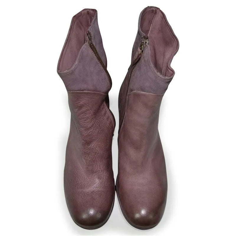 GIDIGIO AP060108 CERVO DAMEN STIEFELETTE USED LOOK BORDEAUXROT BRUCIATO.