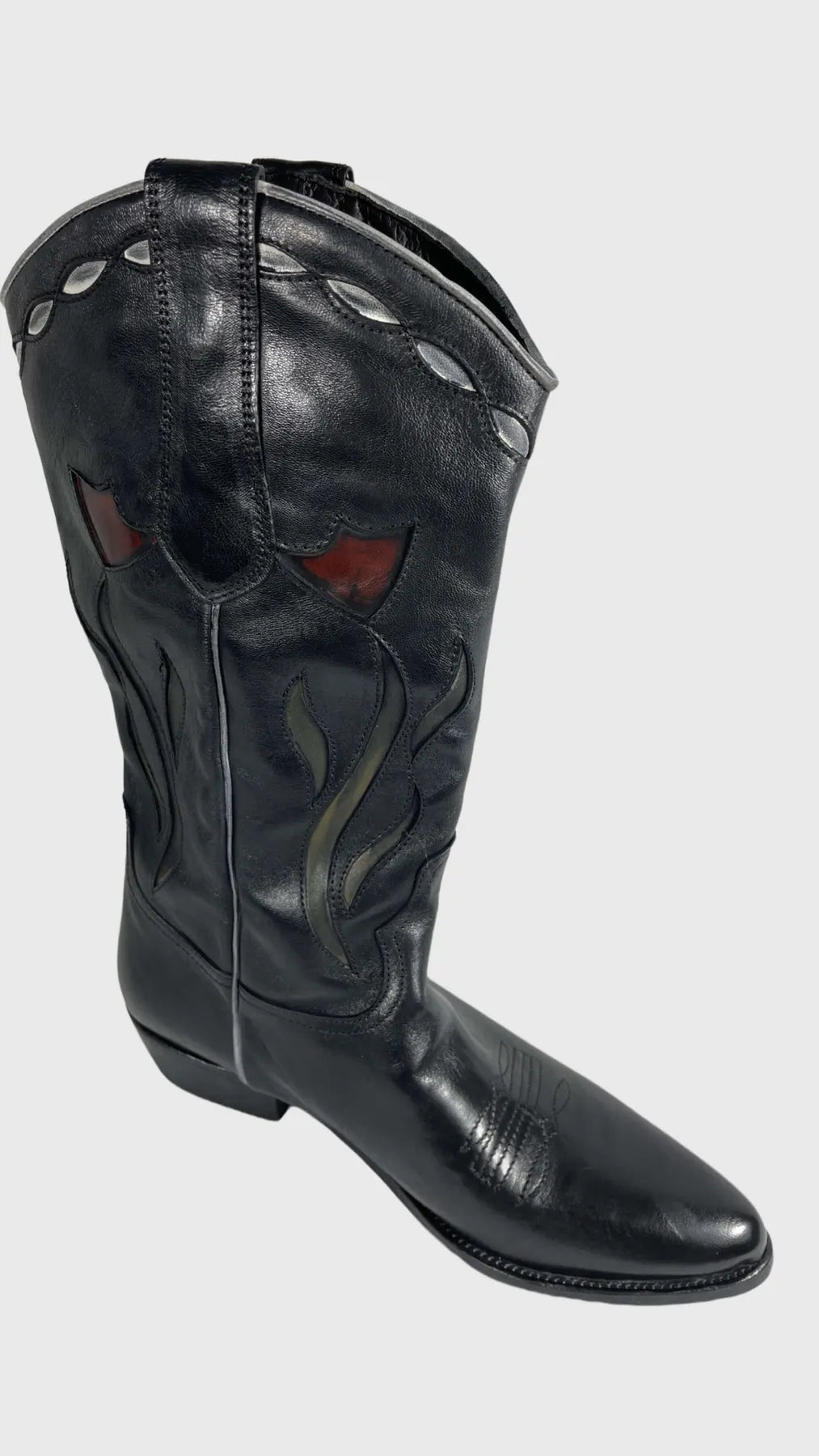 PAWELKS 36801 CALIF Damen Cowboy Boots Schwarz.