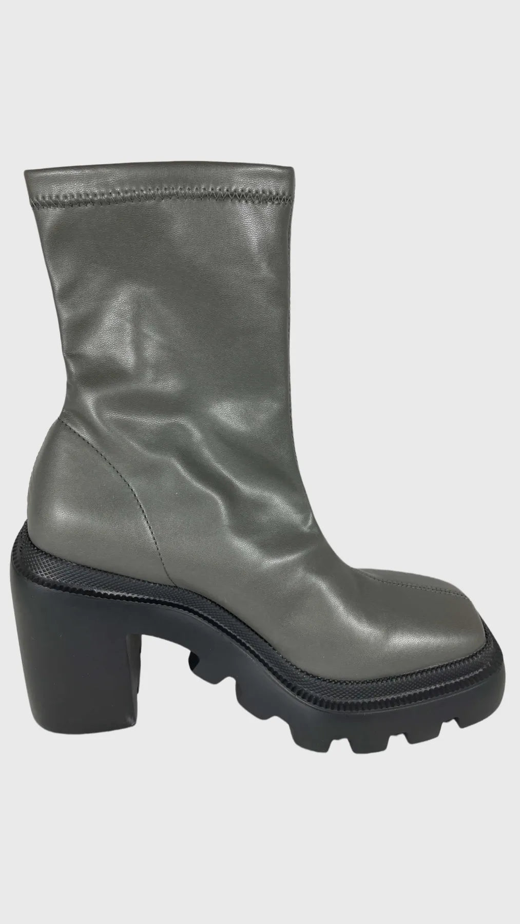 VIC MATIE 5006 CHARME Stiefeletten mit eckiger Kappe Khaki Grün MILITARY