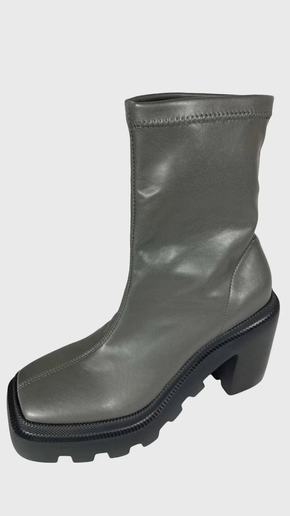 VIC MATIE 5006 CHARME Stiefeletten mit eckiger Kappe Khaki Grün MILITARY