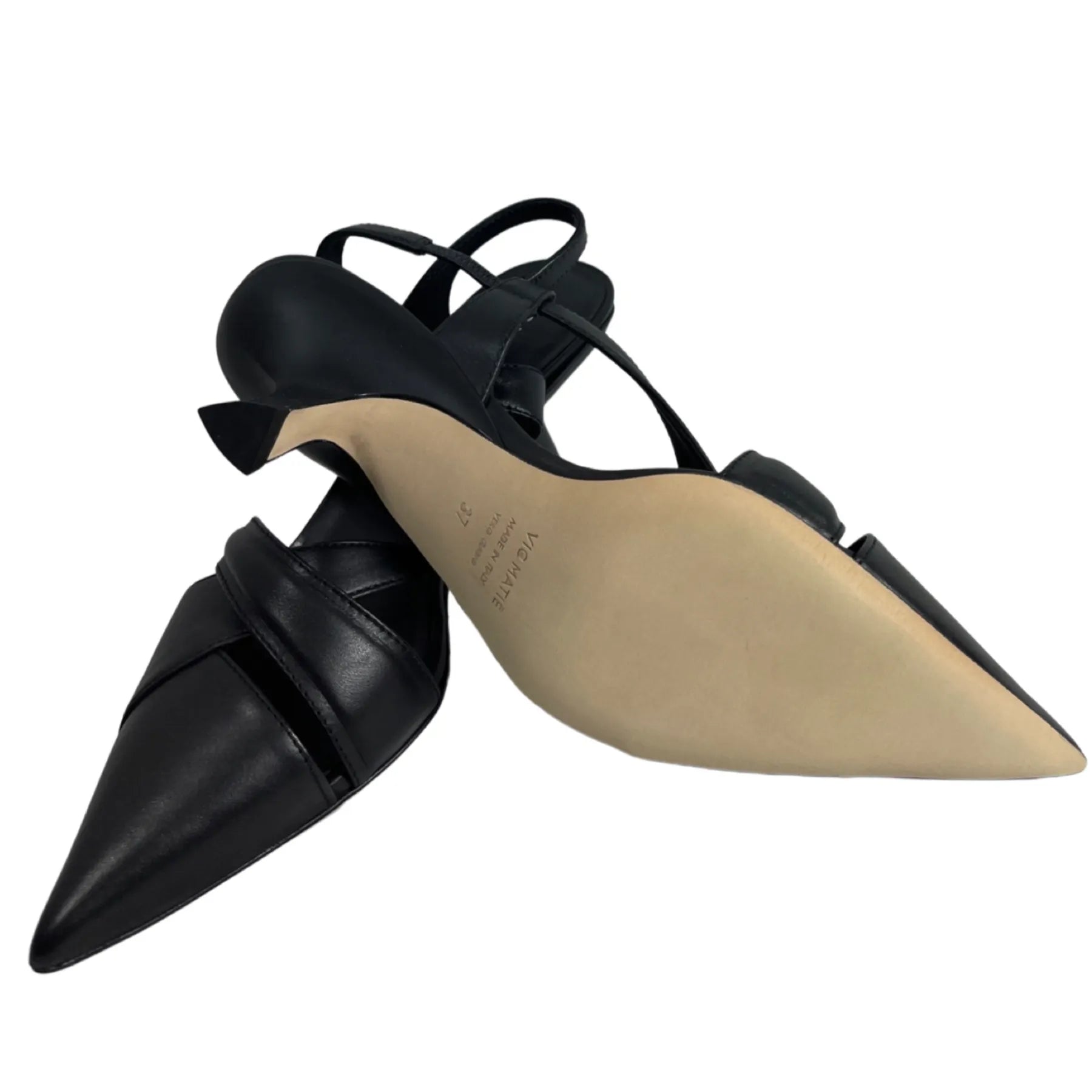 VIC MATIE 6502 ECLAIR SCARPA DAMEN SLING PUMPS SCHWARZ 101