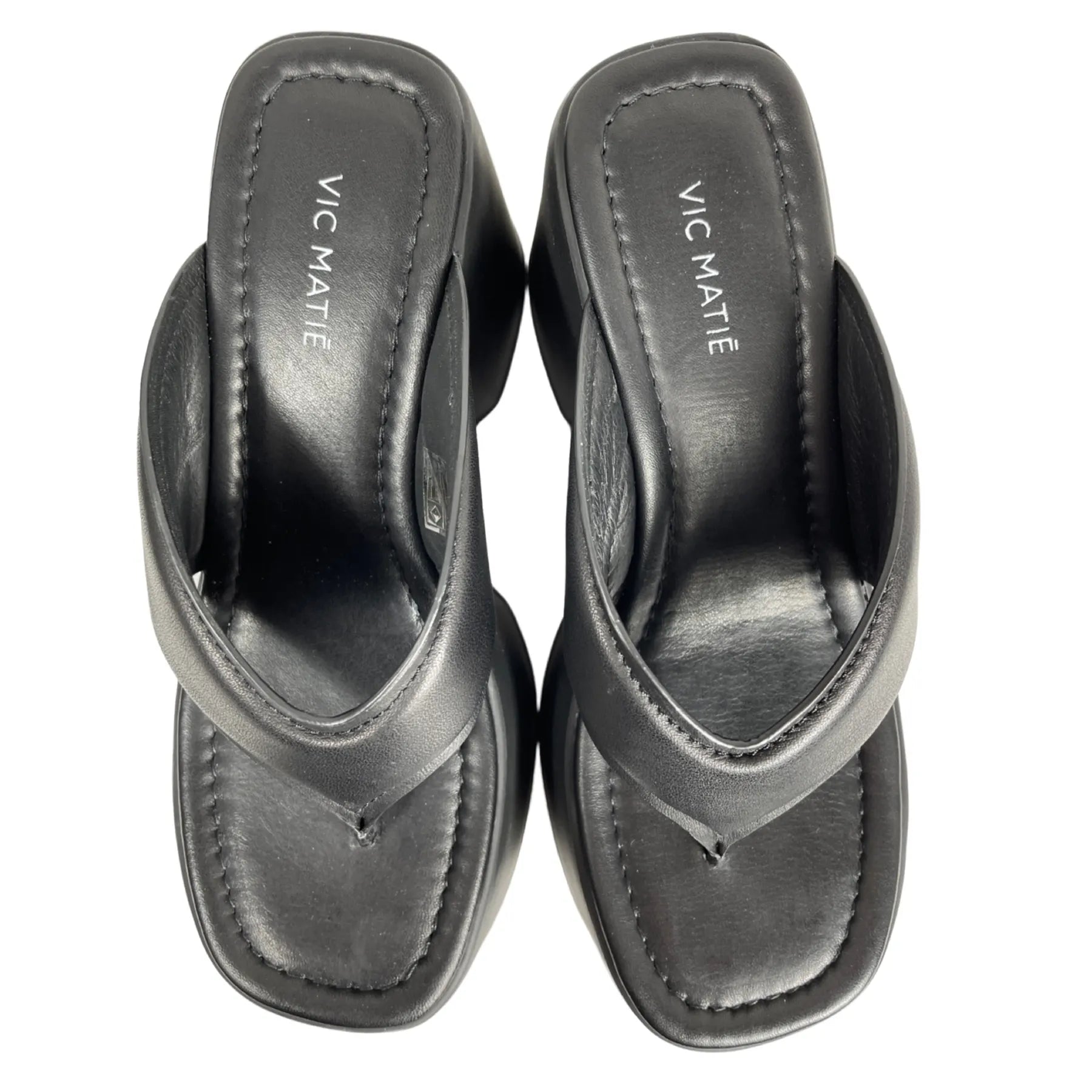 VIC MATIE 6750 TRAVEL SANDALO Plateau-Slipper Zehentrenner Black 101