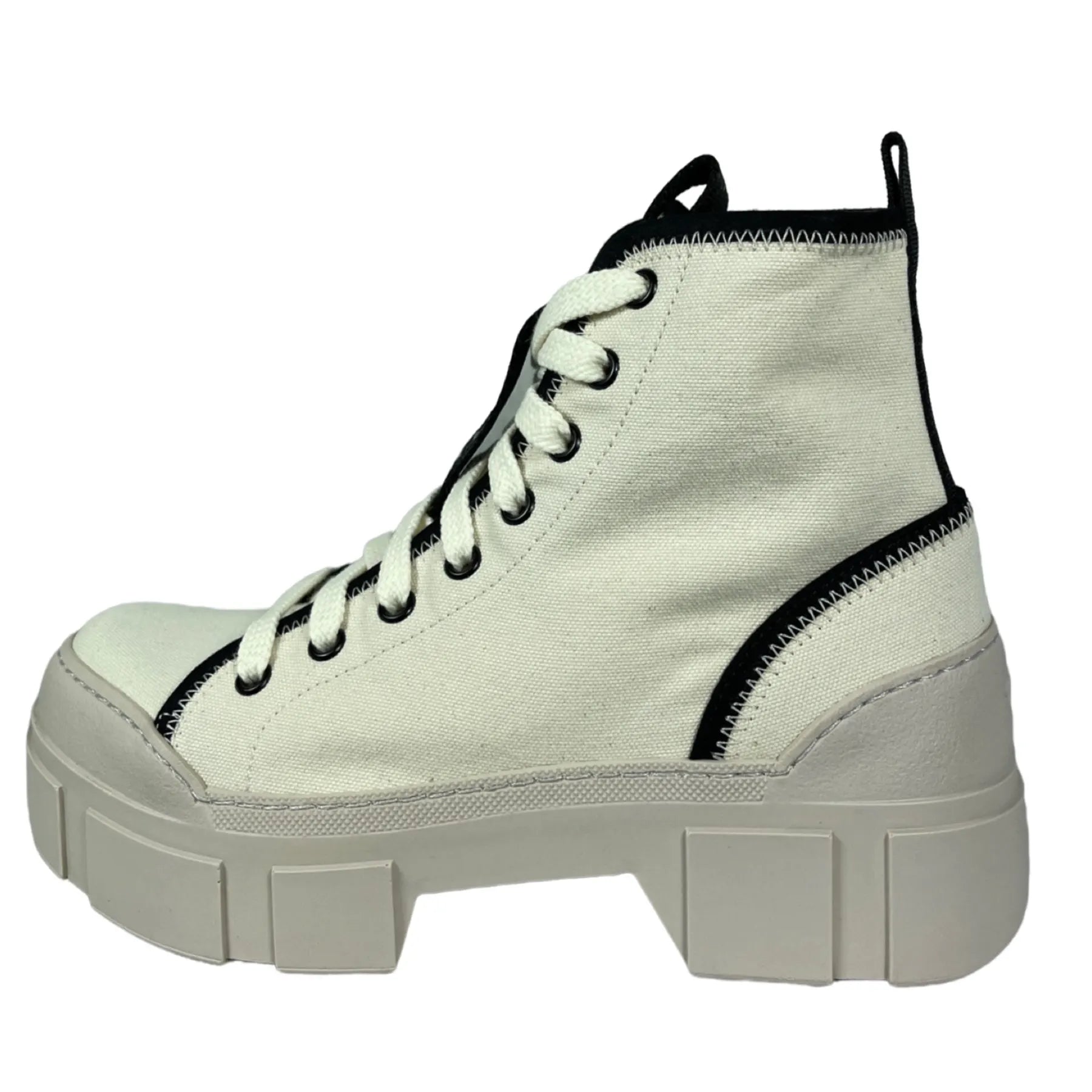 VIC MATIE 6420 NILO TRONC Sneaker Canvas Plateaustiefelette Off-White 112