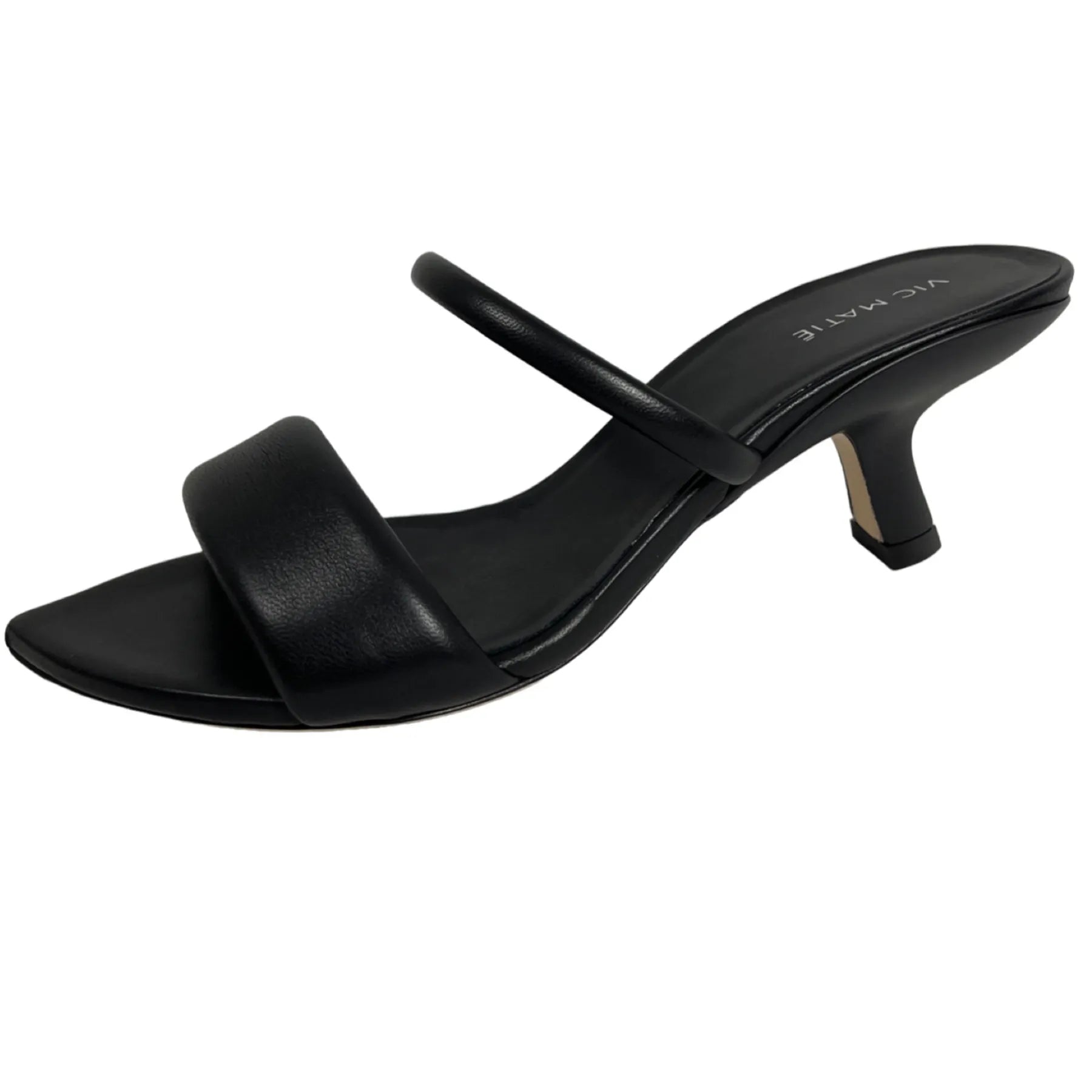 VIC MATIE 7050 BONBON Sandaletten mit Lederriemen Schwarz