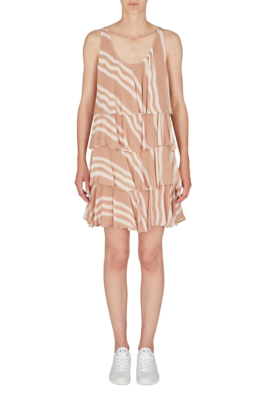 ARMANI 3RYA20 YN3LZ
Damen Minikleid im Stufen-Look gestreift beige