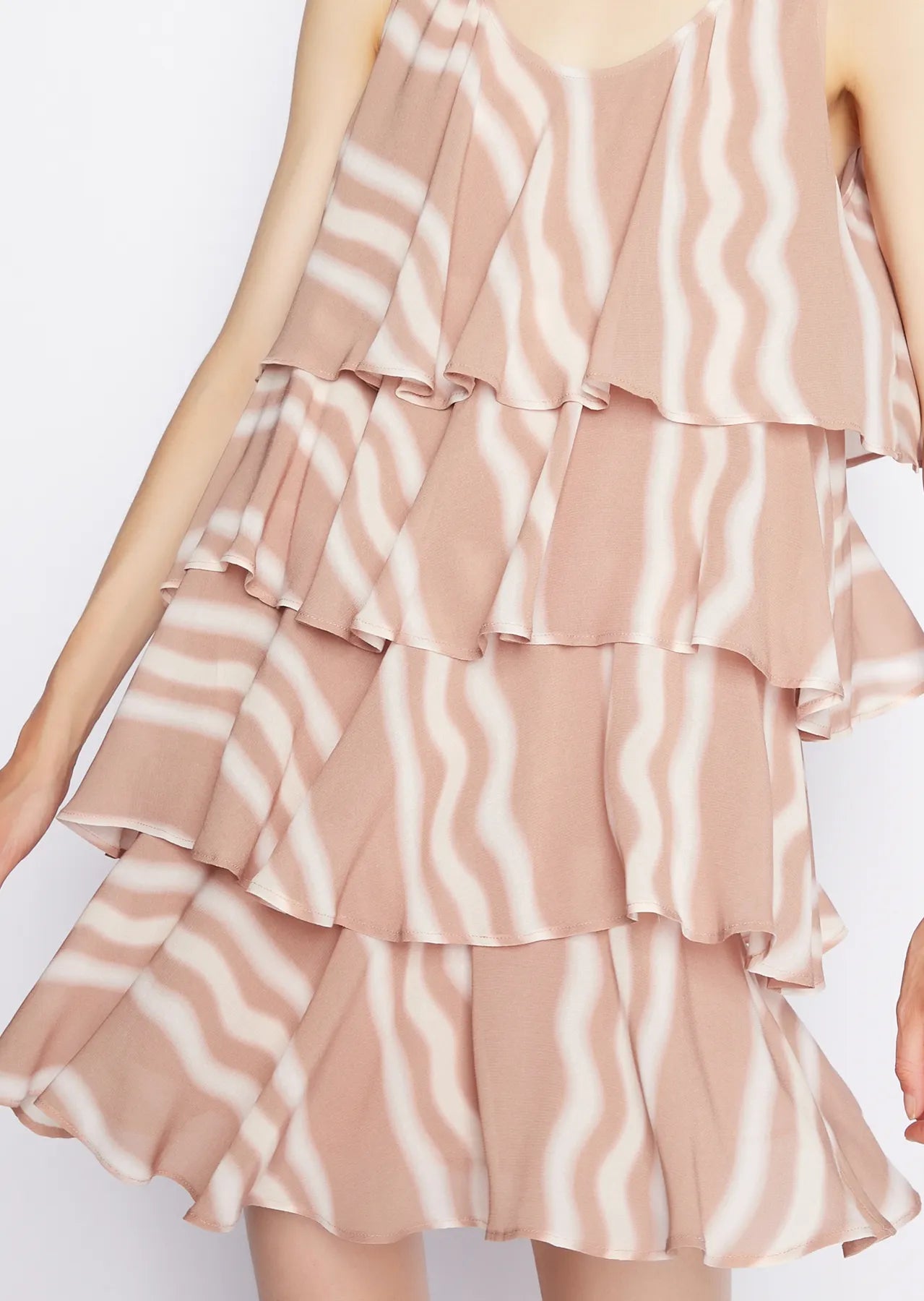 ARMANI 3RYA20 YN3LZ
Damen Minikleid im Stufen-Look gestreift beige